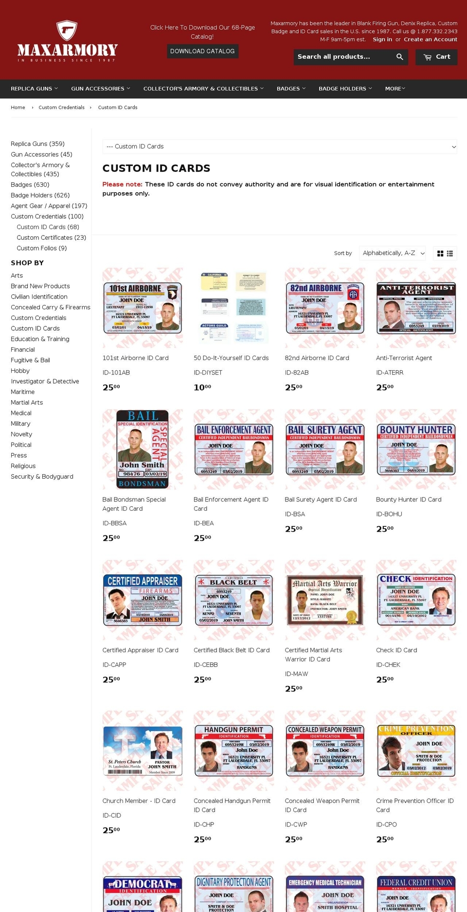 idquik.com shopify website screenshot
