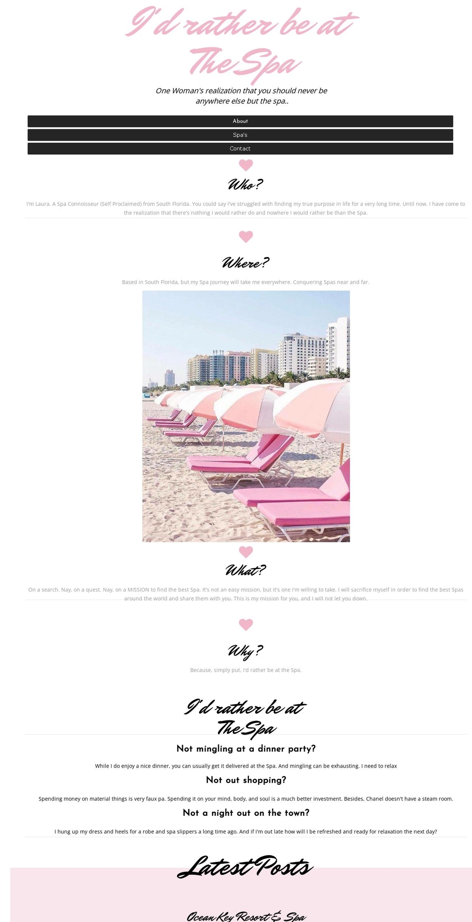 idratherbeatthespa.com shopify website screenshot