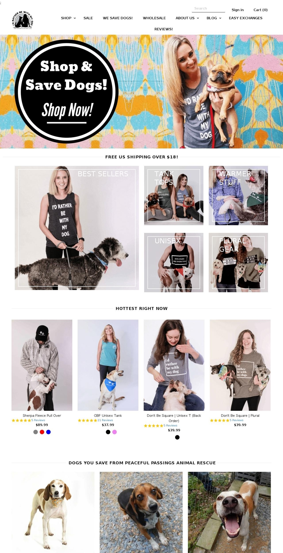 idratherbewithmydog.net shopify website screenshot