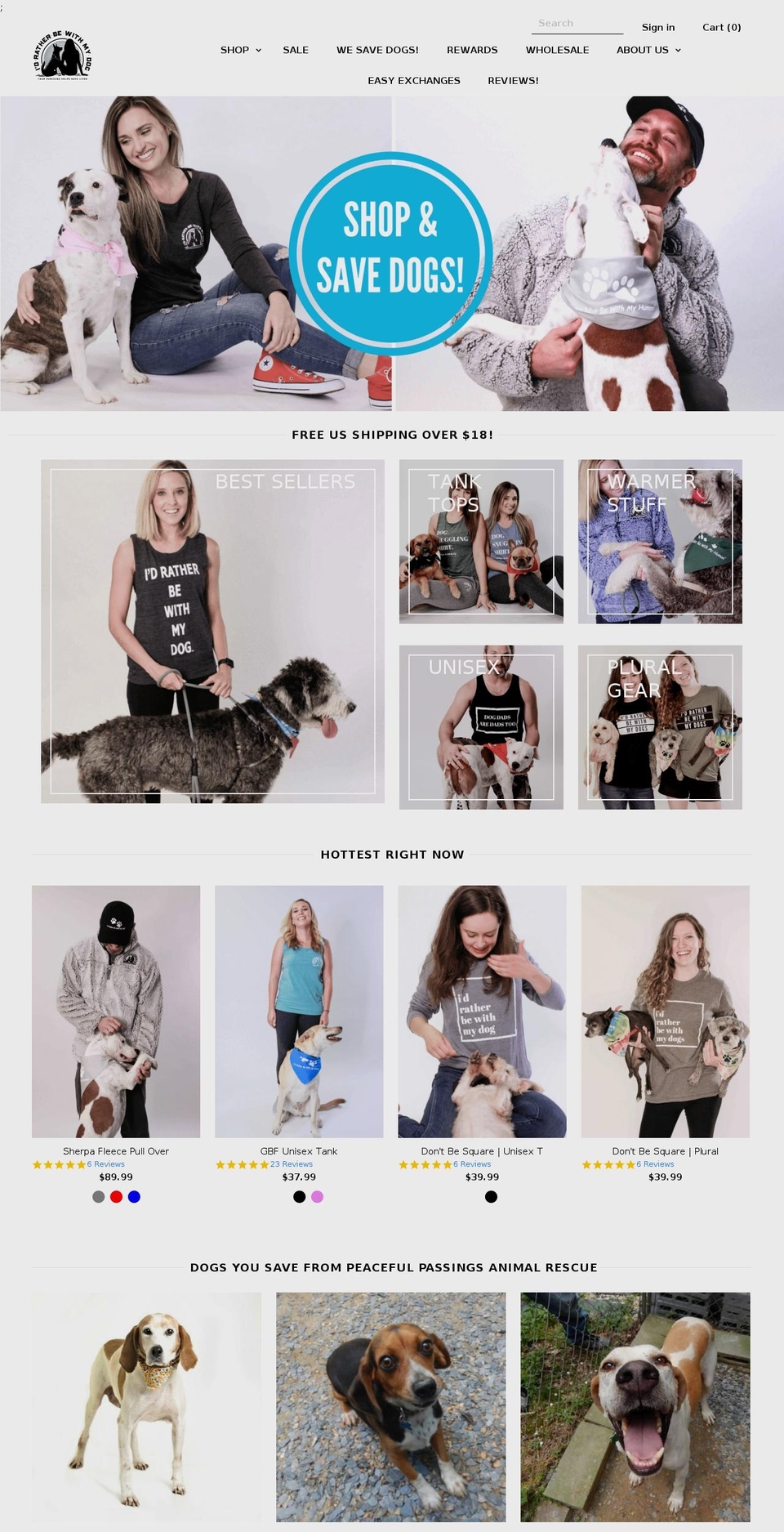 idratherbewithmydogs.com — Shopify storefront screenshot