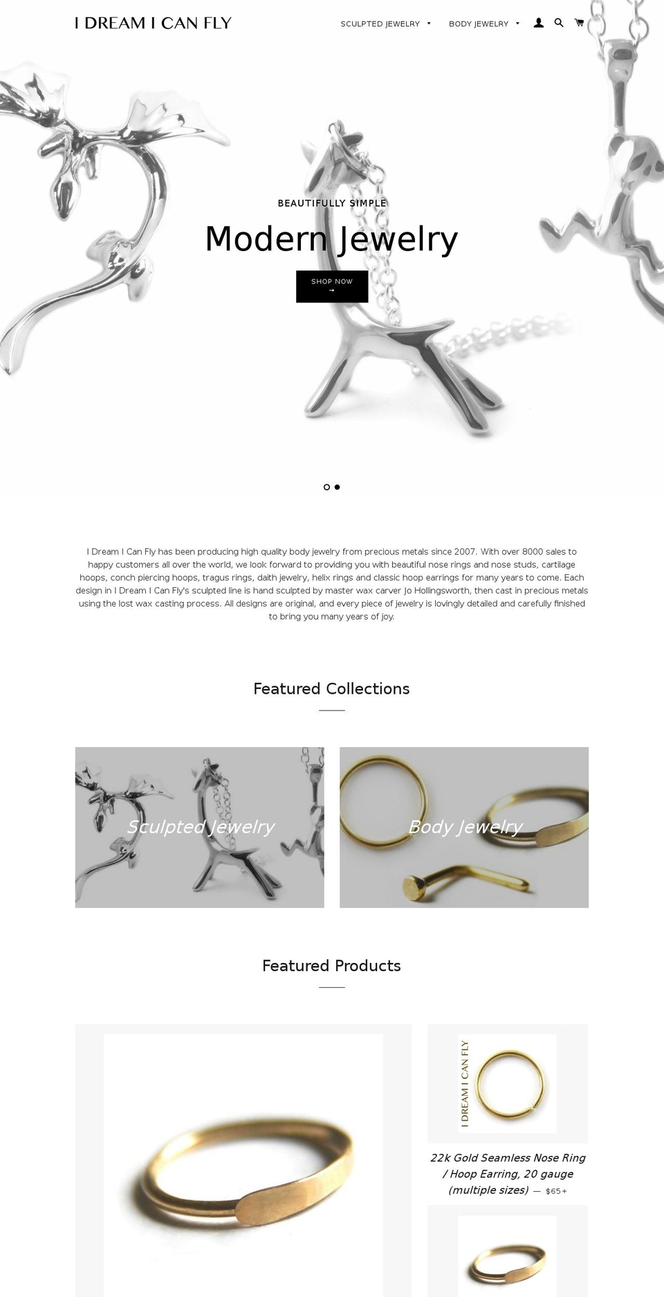 idreamicanfly.com shopify website screenshot