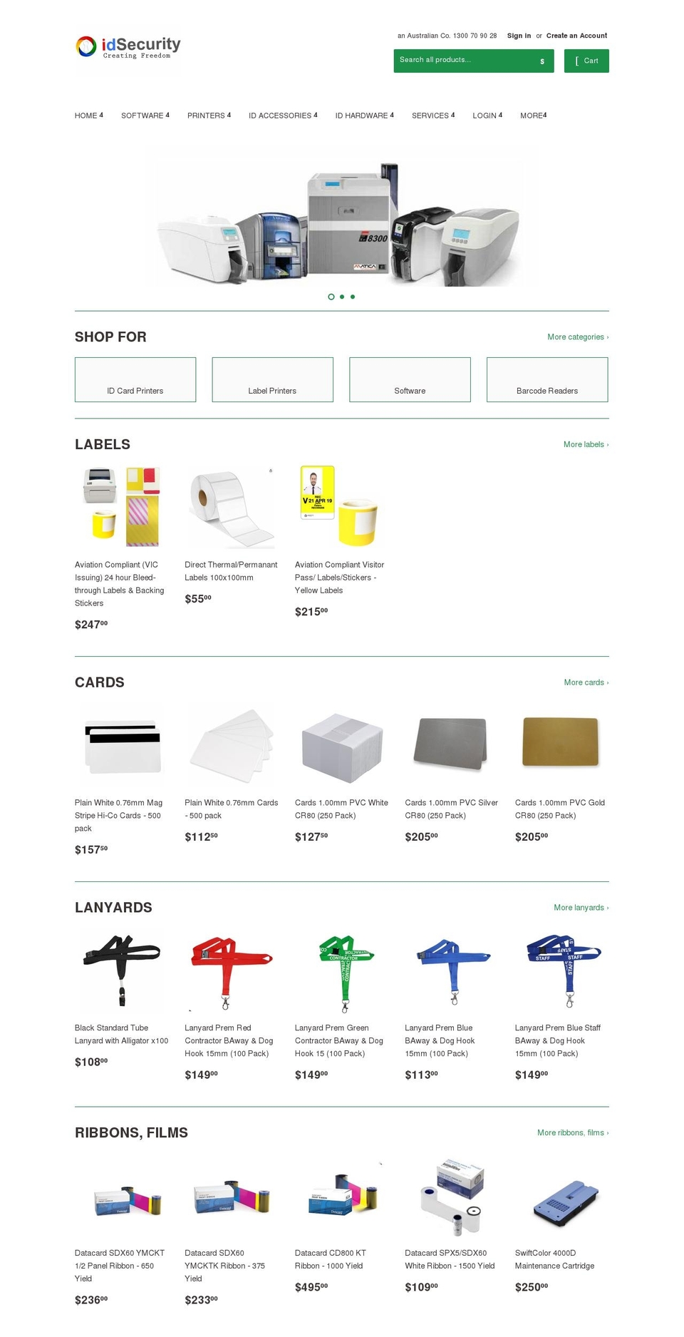idsecurity.com.au shopify website screenshot