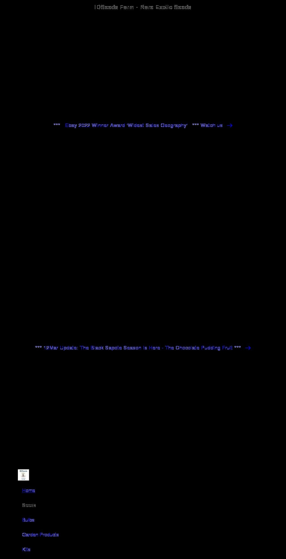 idseeds.com shopify website screenshot