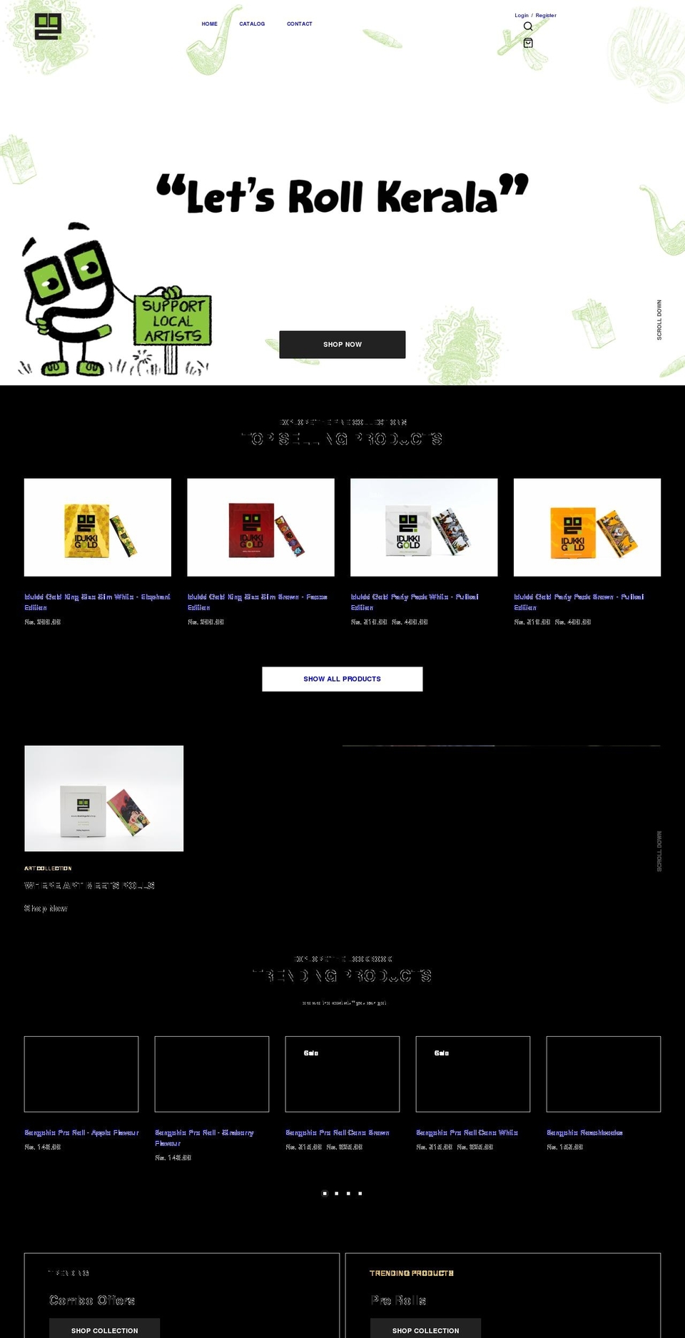 idukkigold.shop shopify website screenshot