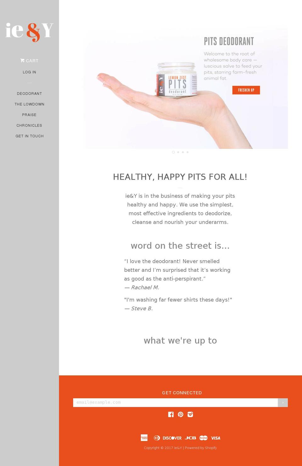 ieandy.com shopify website screenshot