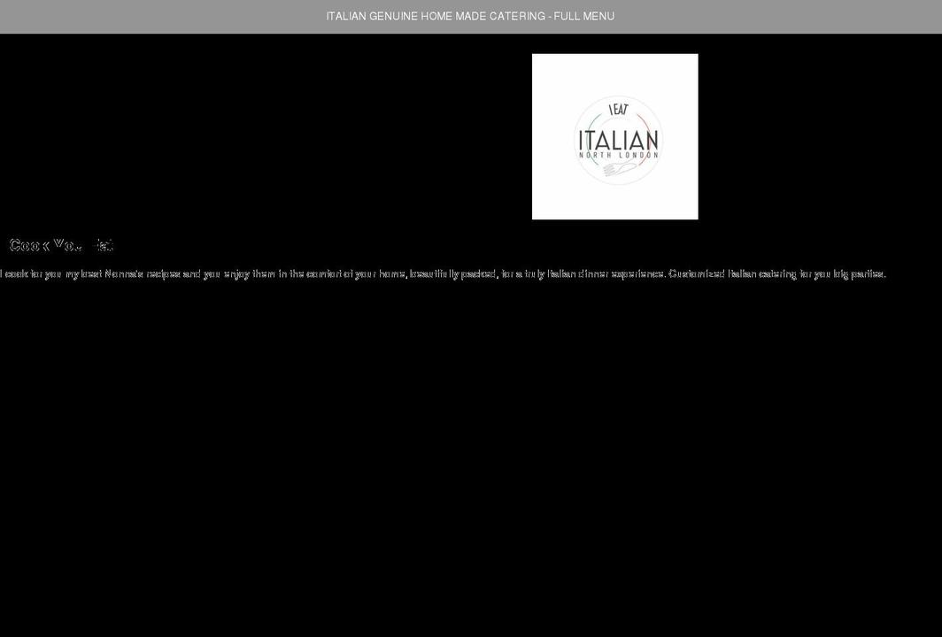 ieatitaliannorthlondon.co.uk shopify website screenshot