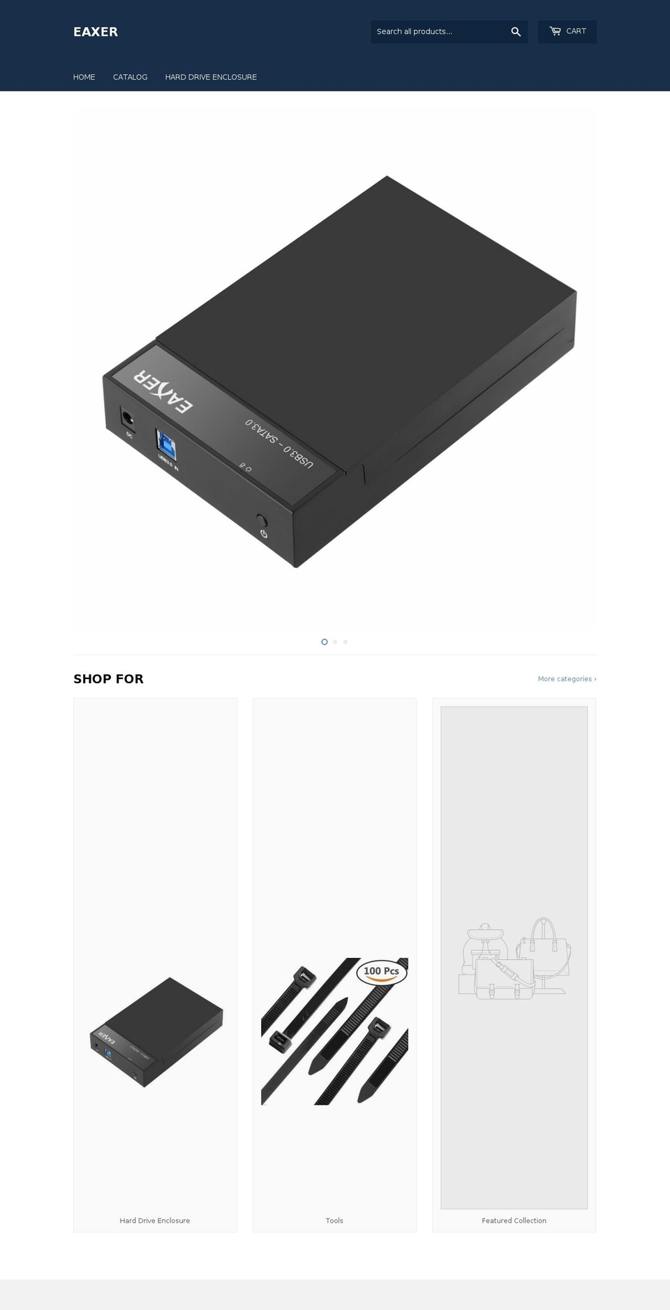 ieaxer.com — Shopify storefront screenshot