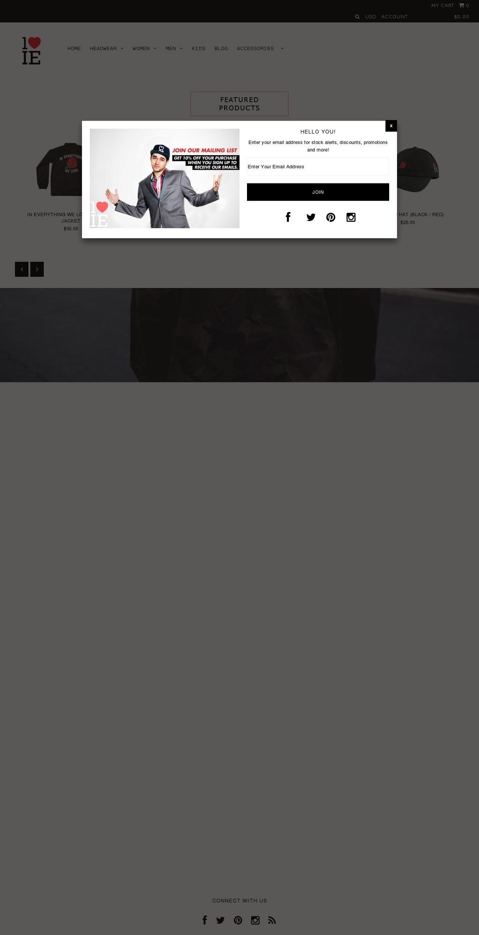 ienatives.com shopify website screenshot