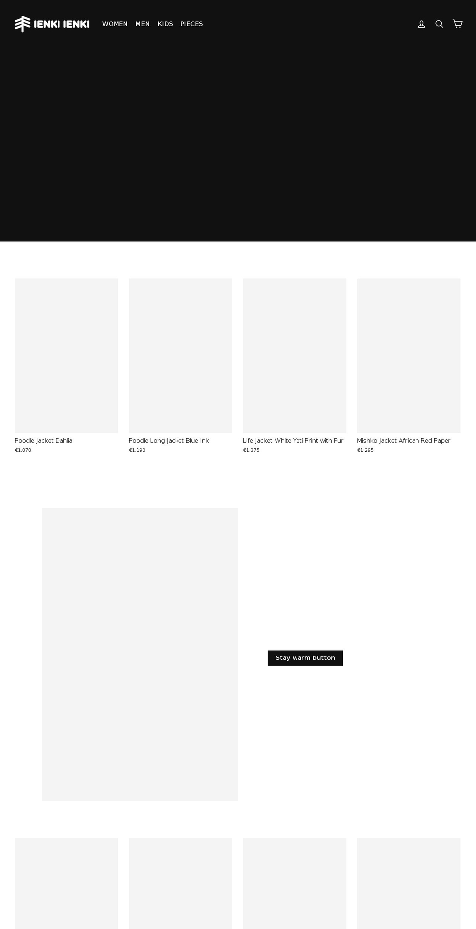 ienki-ienki.com shopify website screenshot