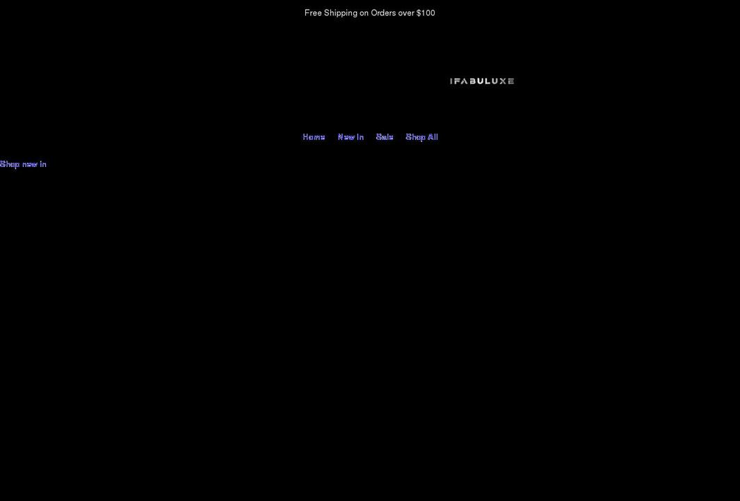 ifabuluxe.com shopify website screenshot