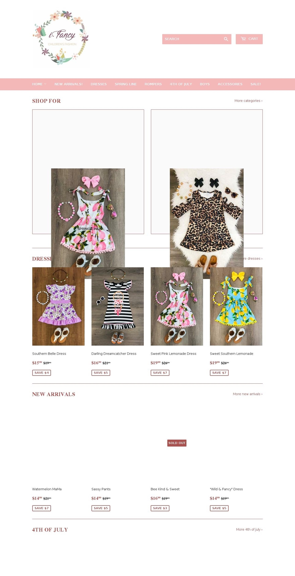 ifancyaccessories.com — Shopify storefront screenshot