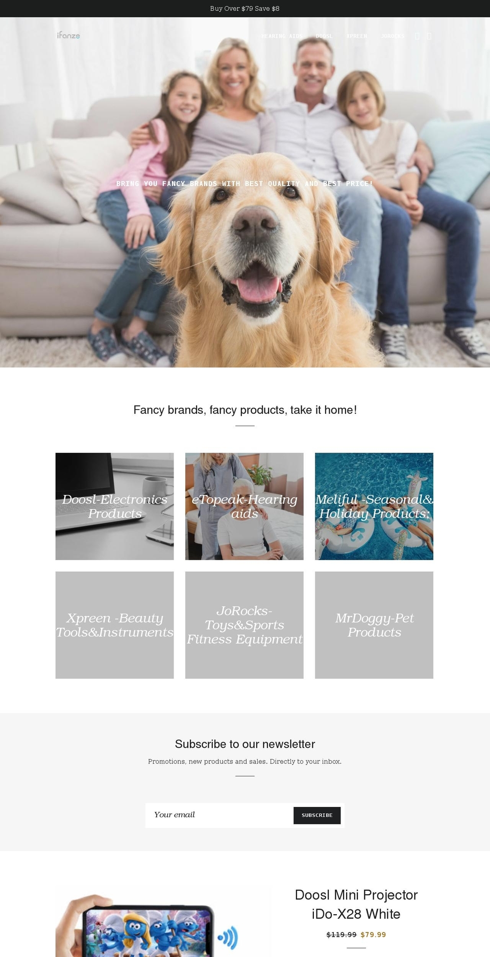 ifanze.net shopify website screenshot