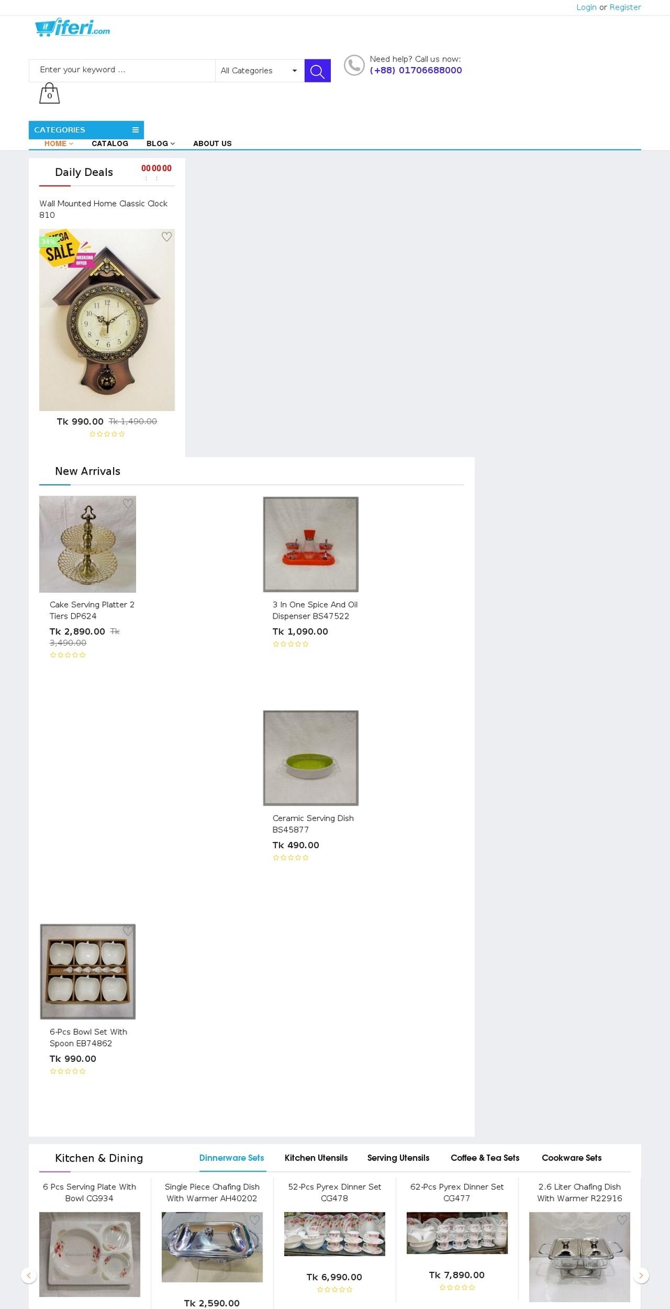 Minimog Shopify theme site example iferi.com