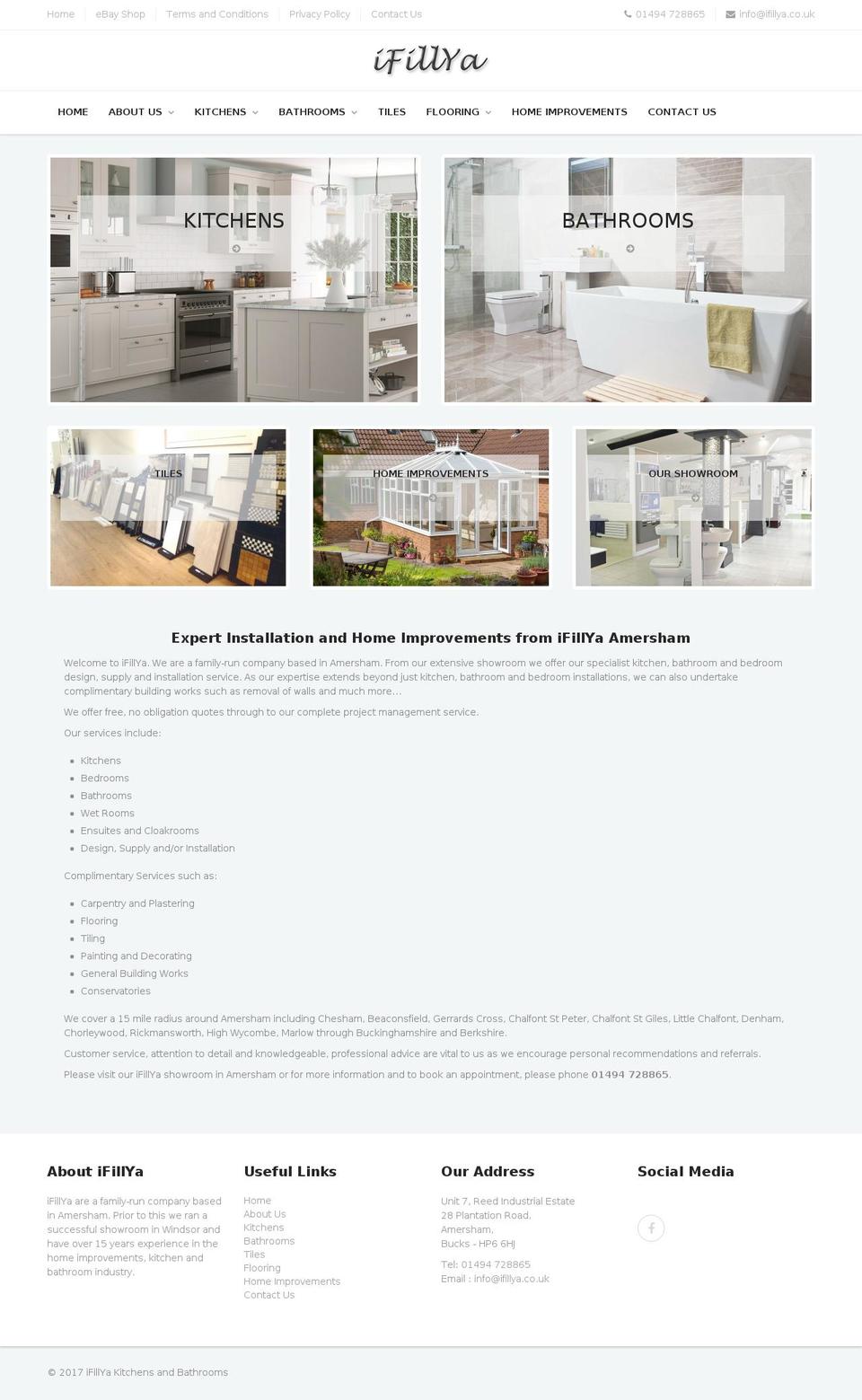 iFillYa Shopify theme site example ifillyakitchensandbathrooms.com