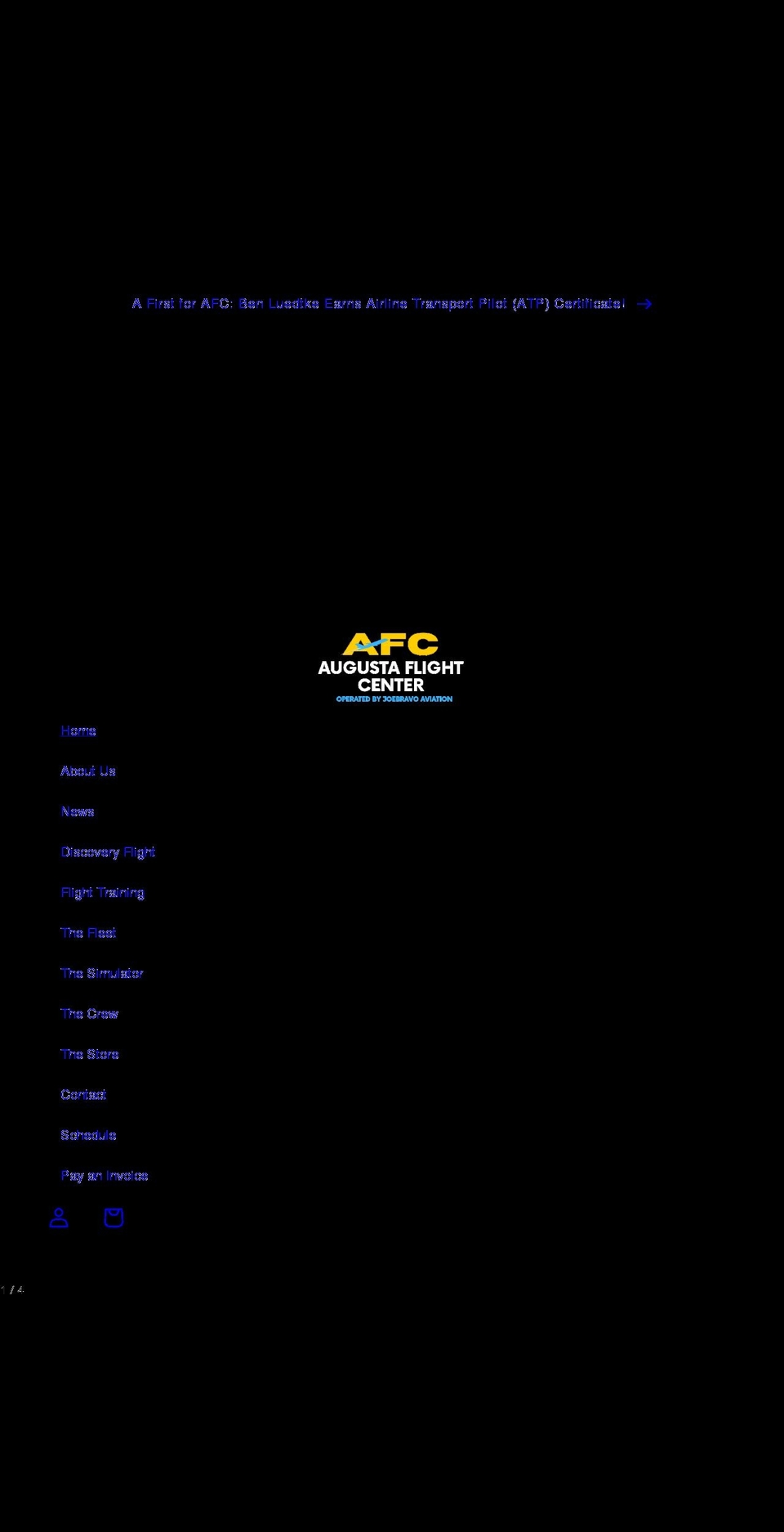 iflyaugusta.com shopify website screenshot