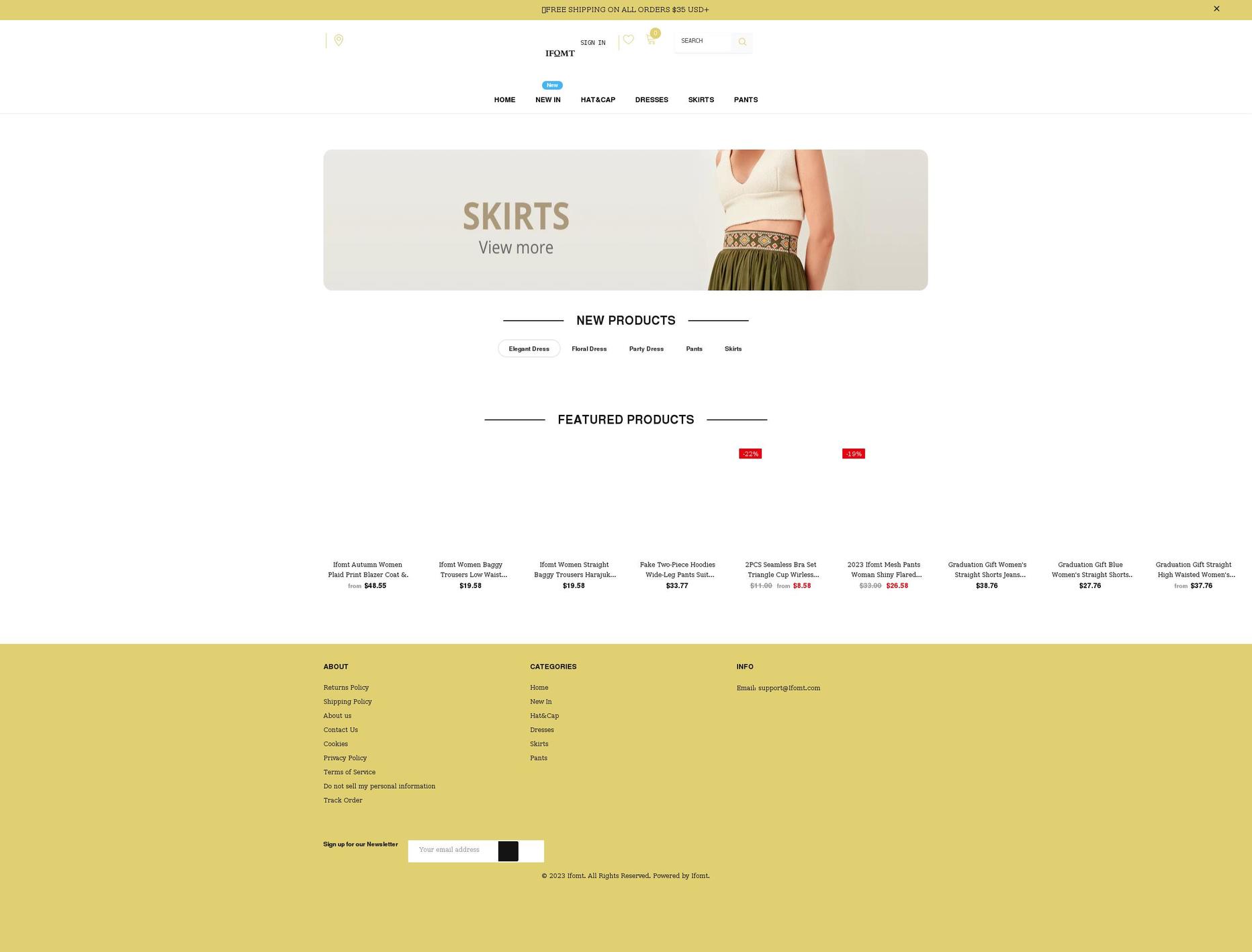 ifomt.com shopify website screenshot