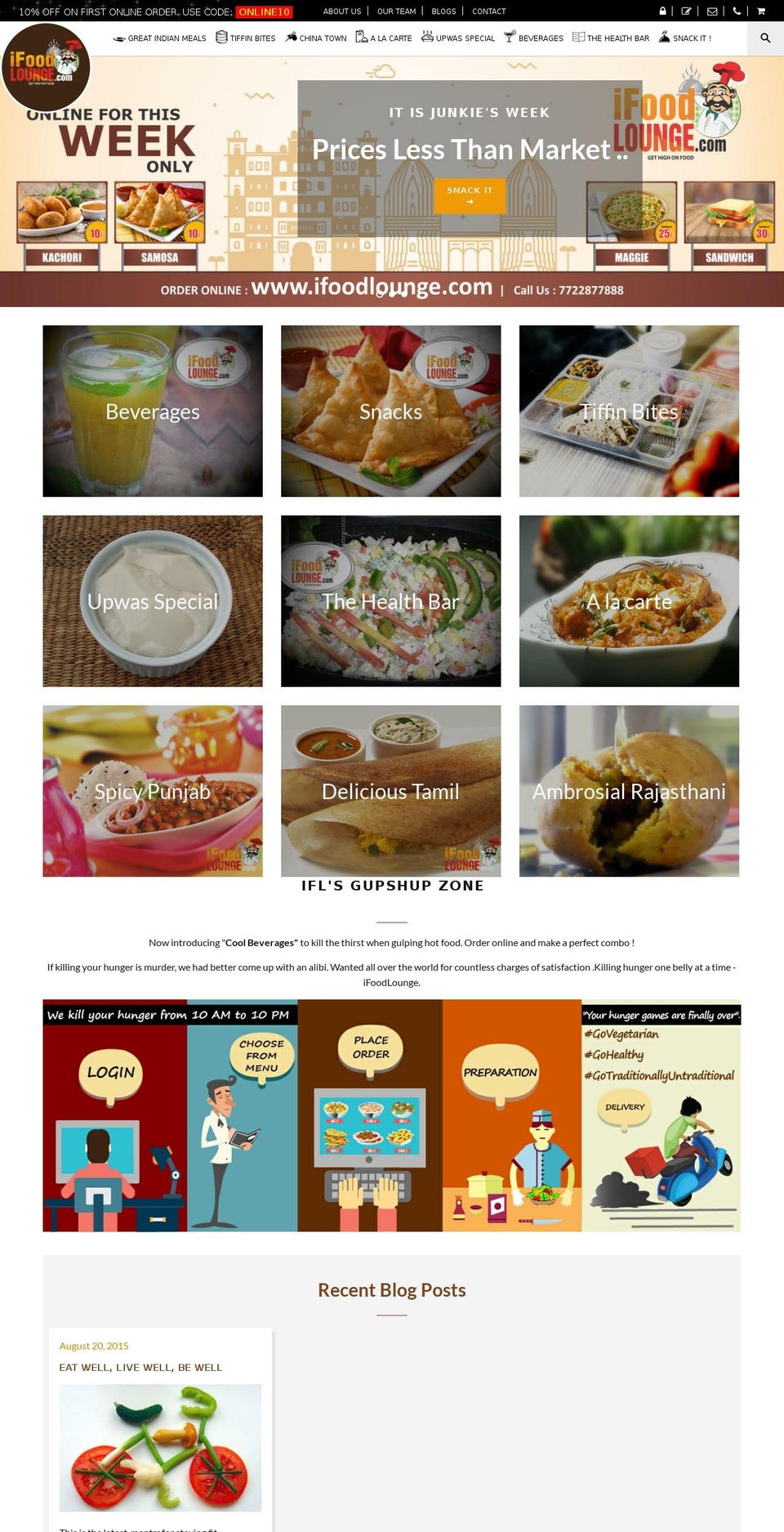 ifoodlounge.com shopify website screenshot