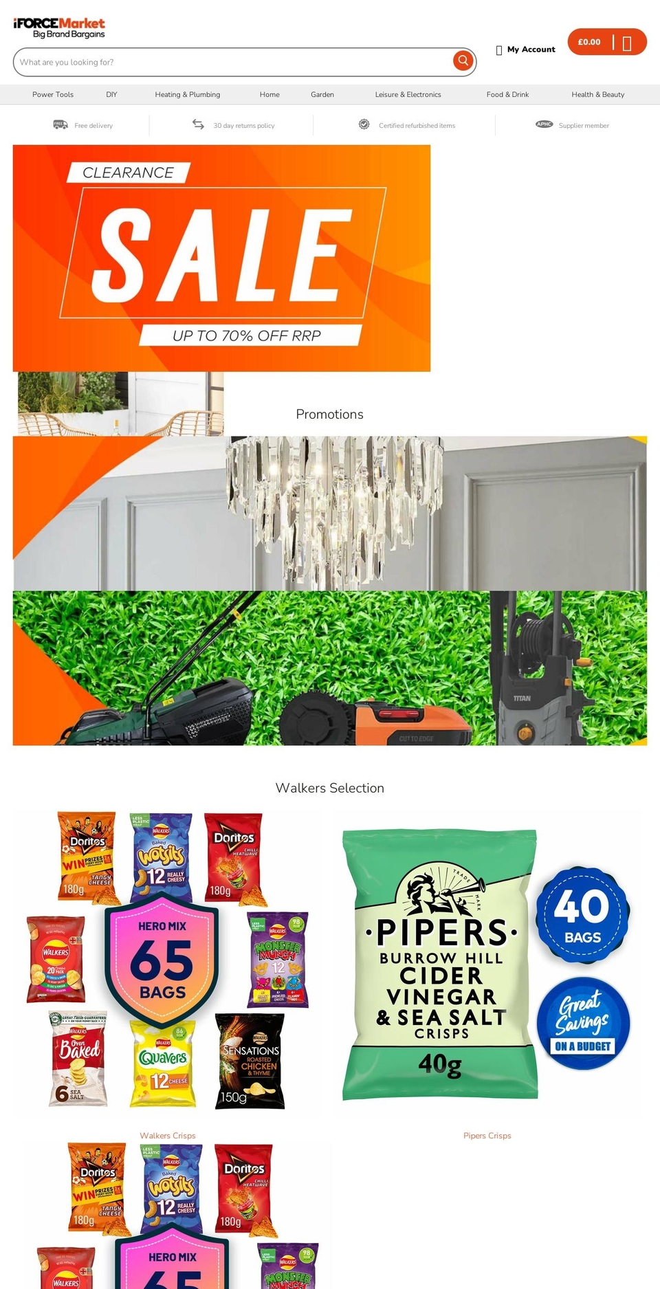 iforcemarketzone.co.uk shopify website screenshot