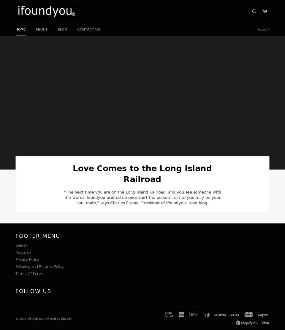 ifoundu.clothing shopify website screenshot