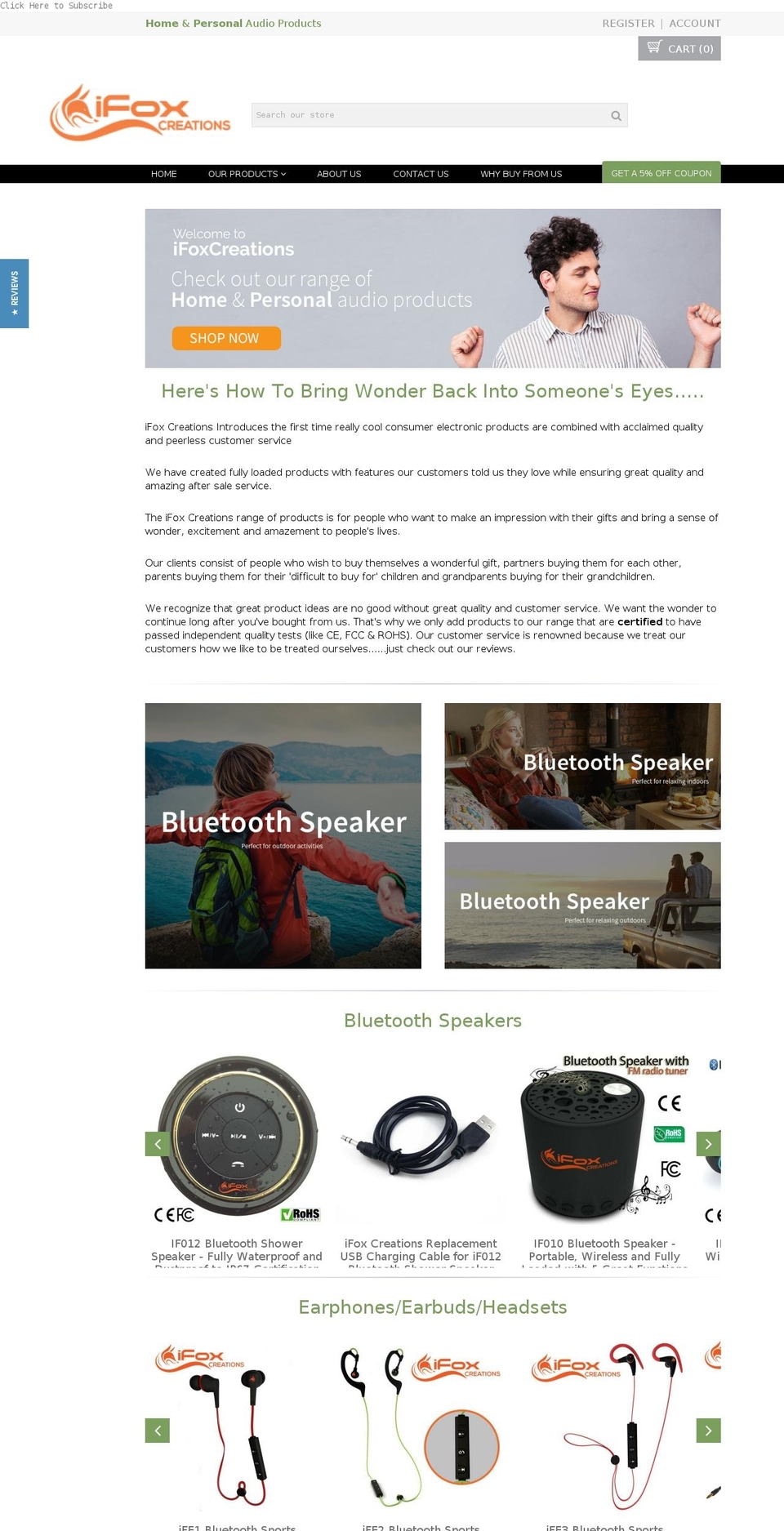 ifoxcreations.com shopify website screenshot