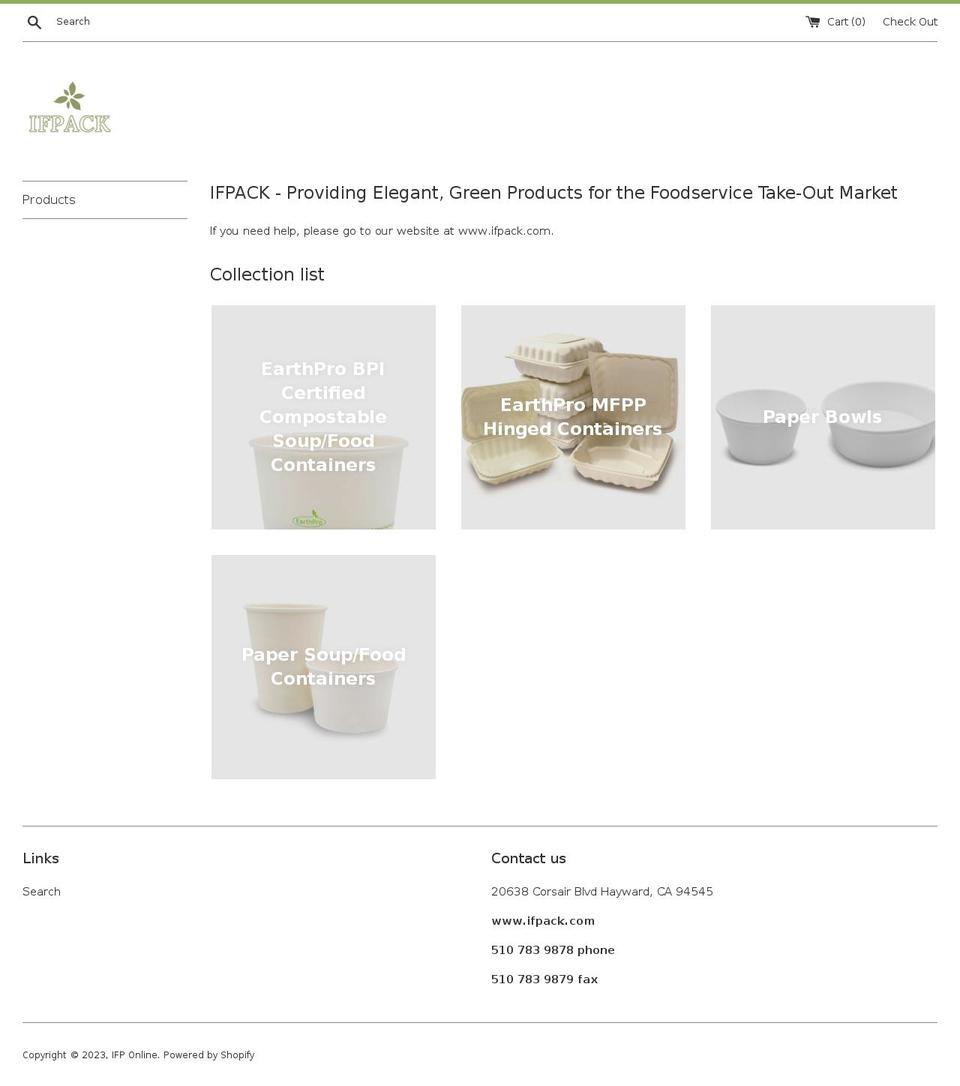 ifpackshop.com — Shopify storefront screenshot