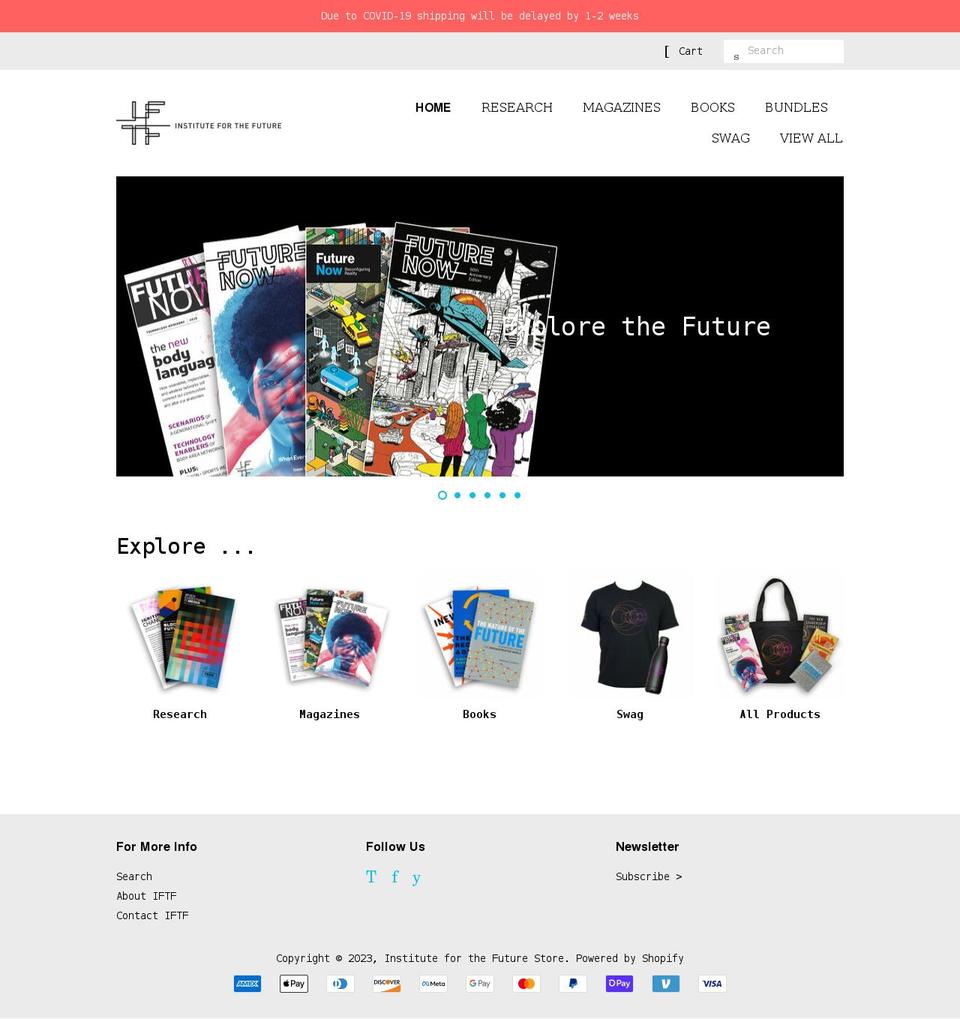 iftfstore.org shopify website screenshot