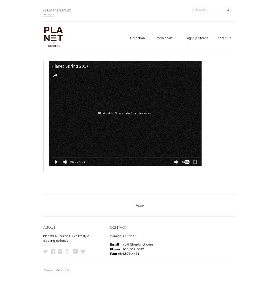 iftheplanet.com shopify website screenshot
