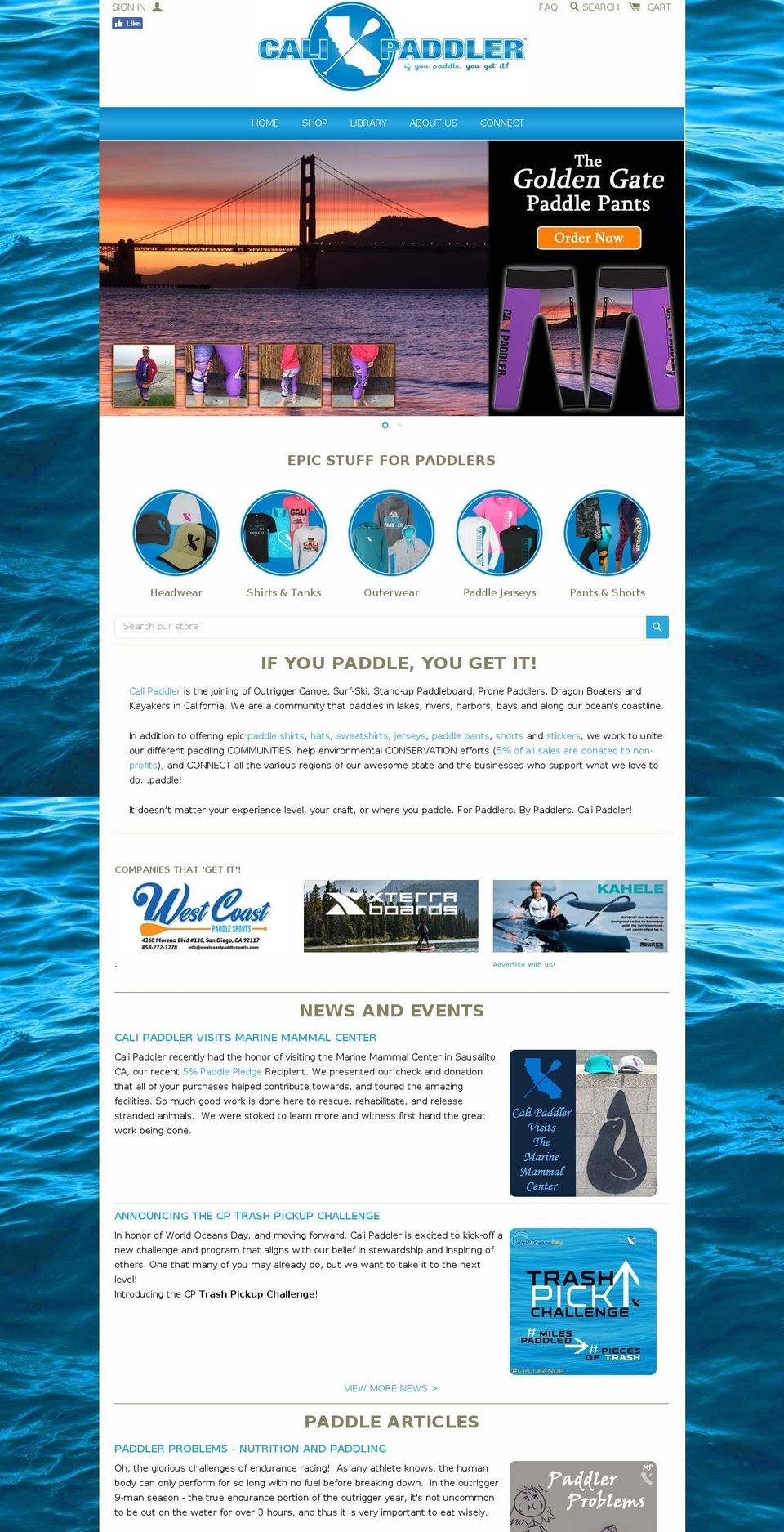 Solo-CaliPaddler Shopify theme site example ifyoupaddleyougetit.com