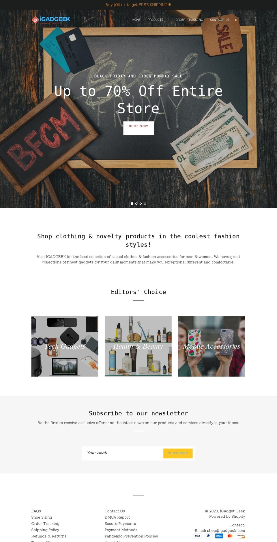 igadgeek.com shopify website screenshot