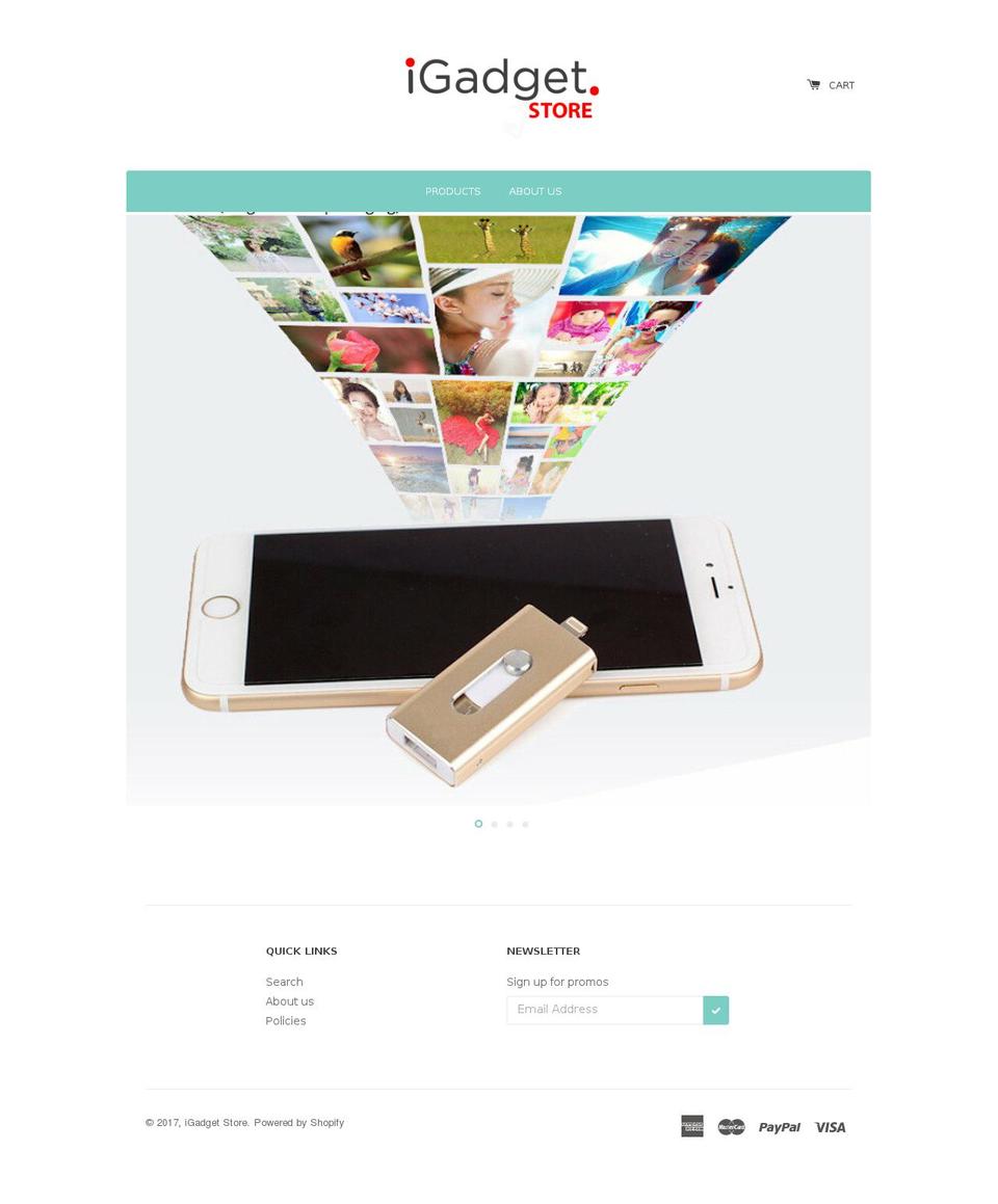 igadget.store shopify website screenshot