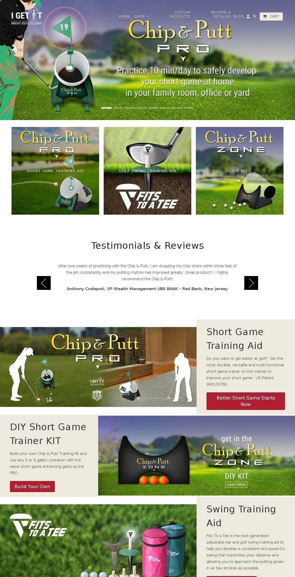 igetitproducts.com — Shopify storefront screenshot