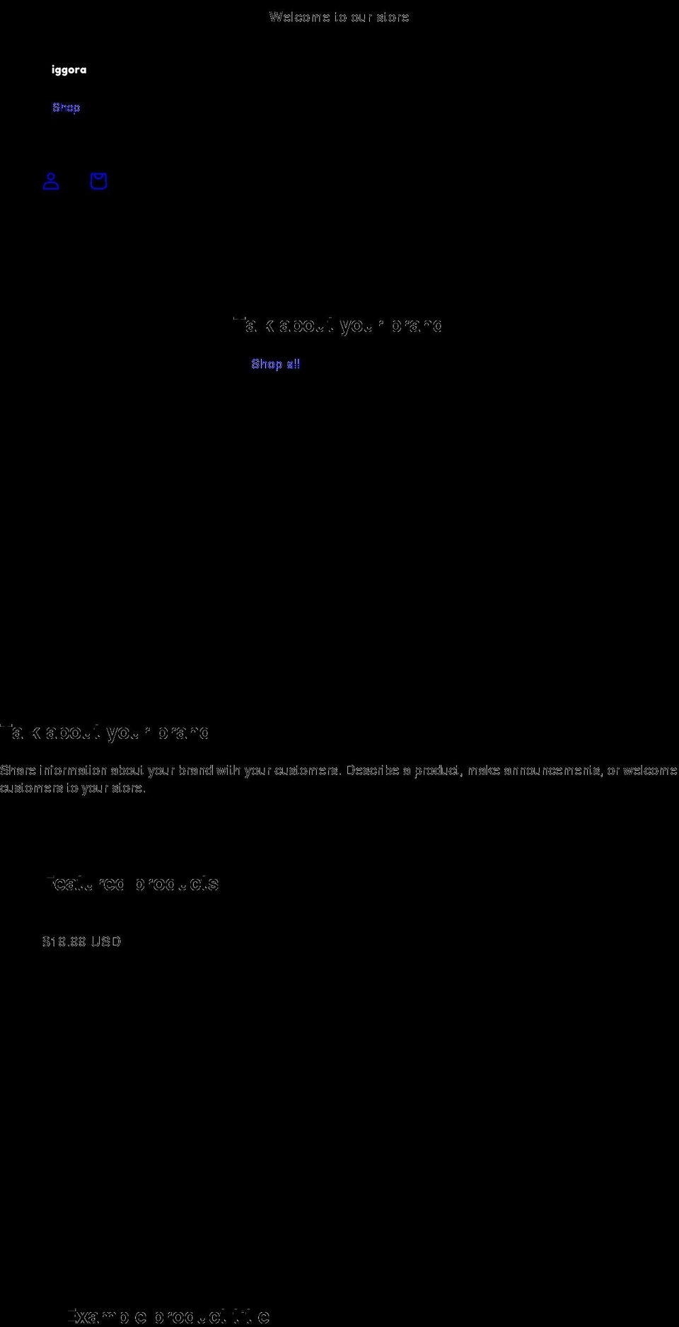 iggora.com shopify website screenshot