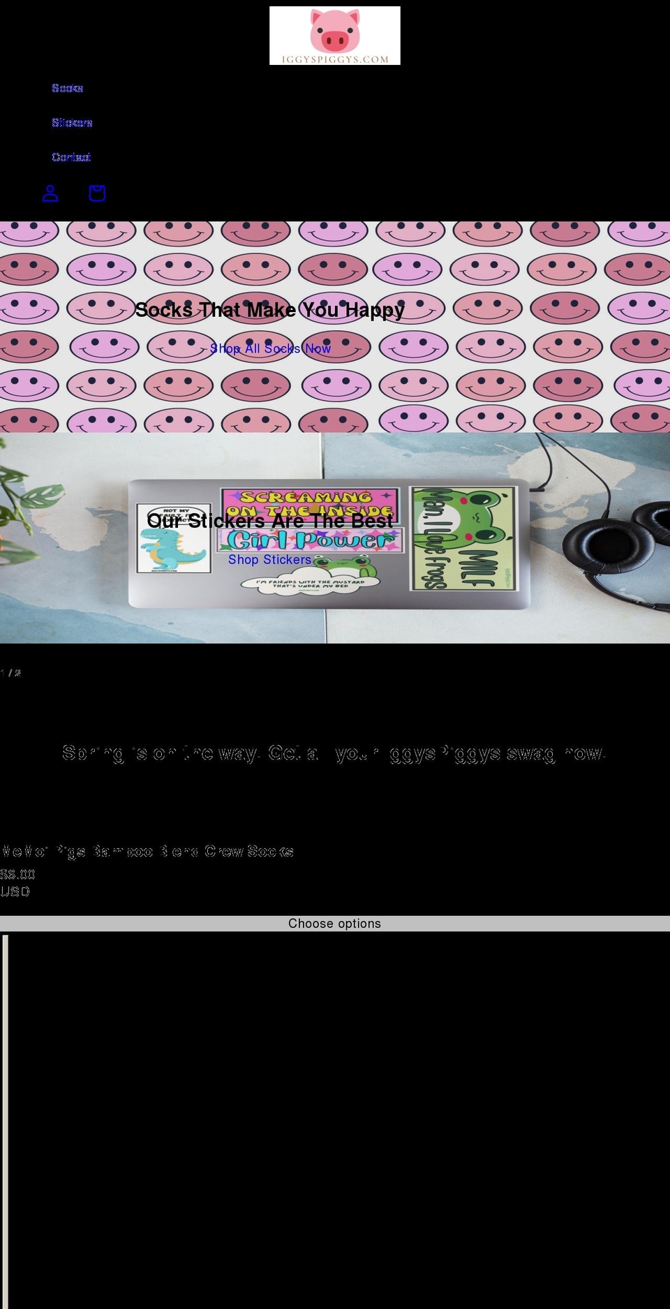 iggyspiggys.com shopify website screenshot