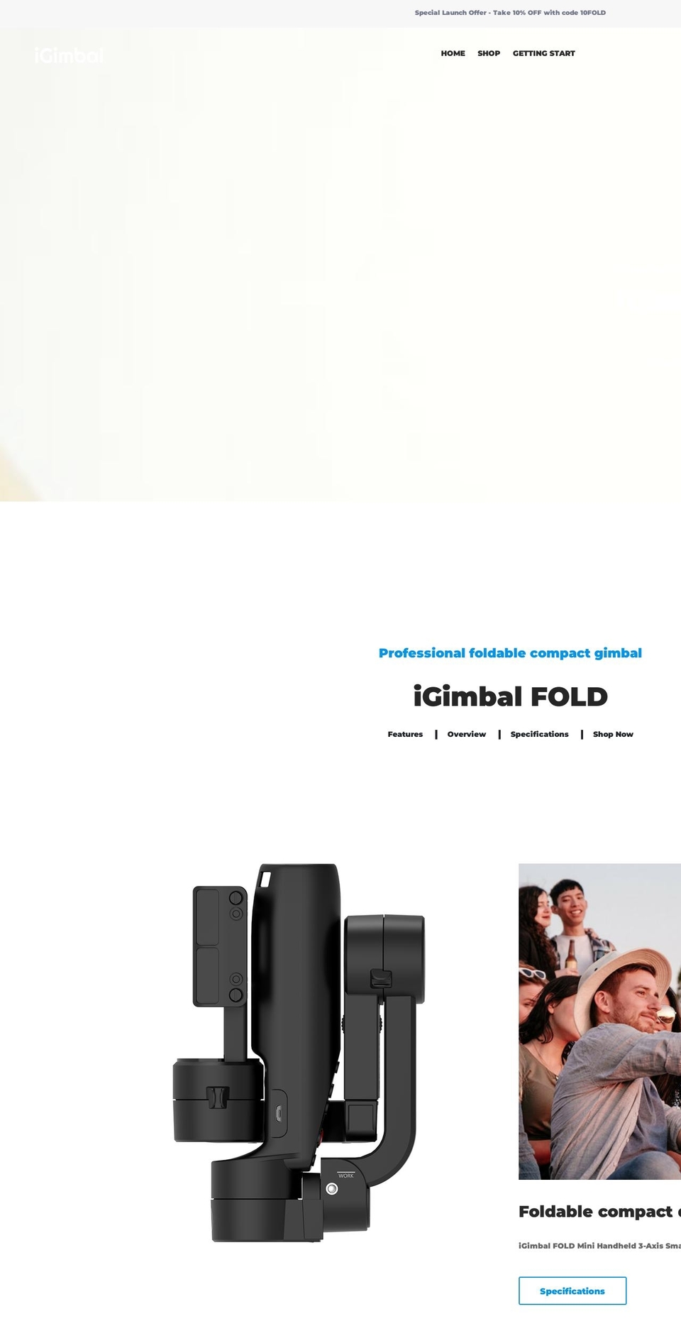 igimbal.com shopify website screenshot