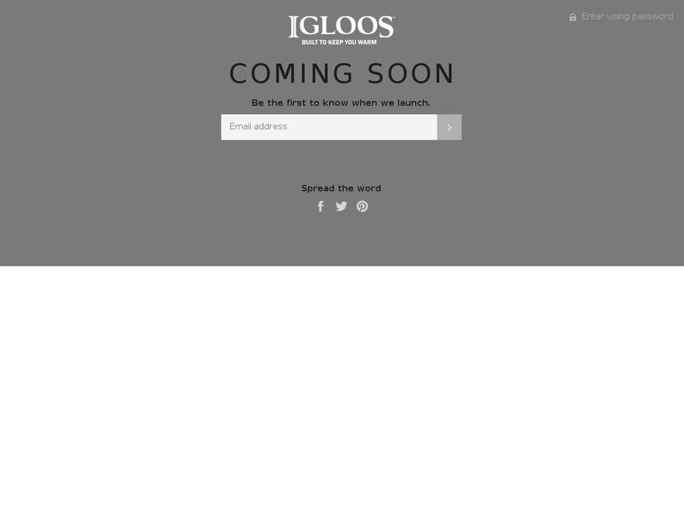 igloosoutdoor.com — Shopify storefront screenshot