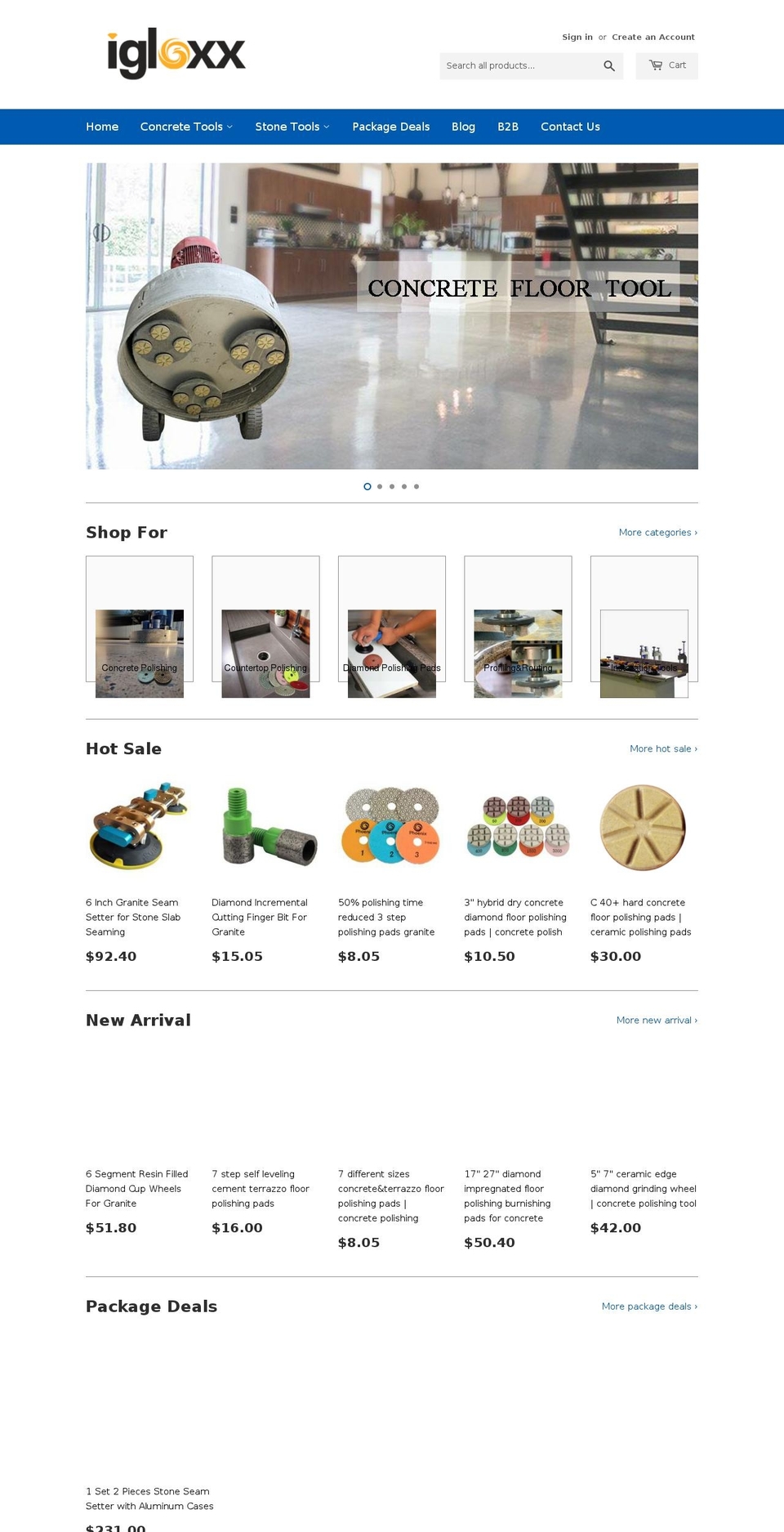 New Theme Shopify theme site example igloxx.com
