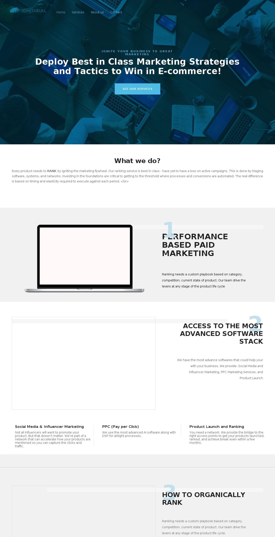 igniteabull.myshopify.com shopify website screenshot