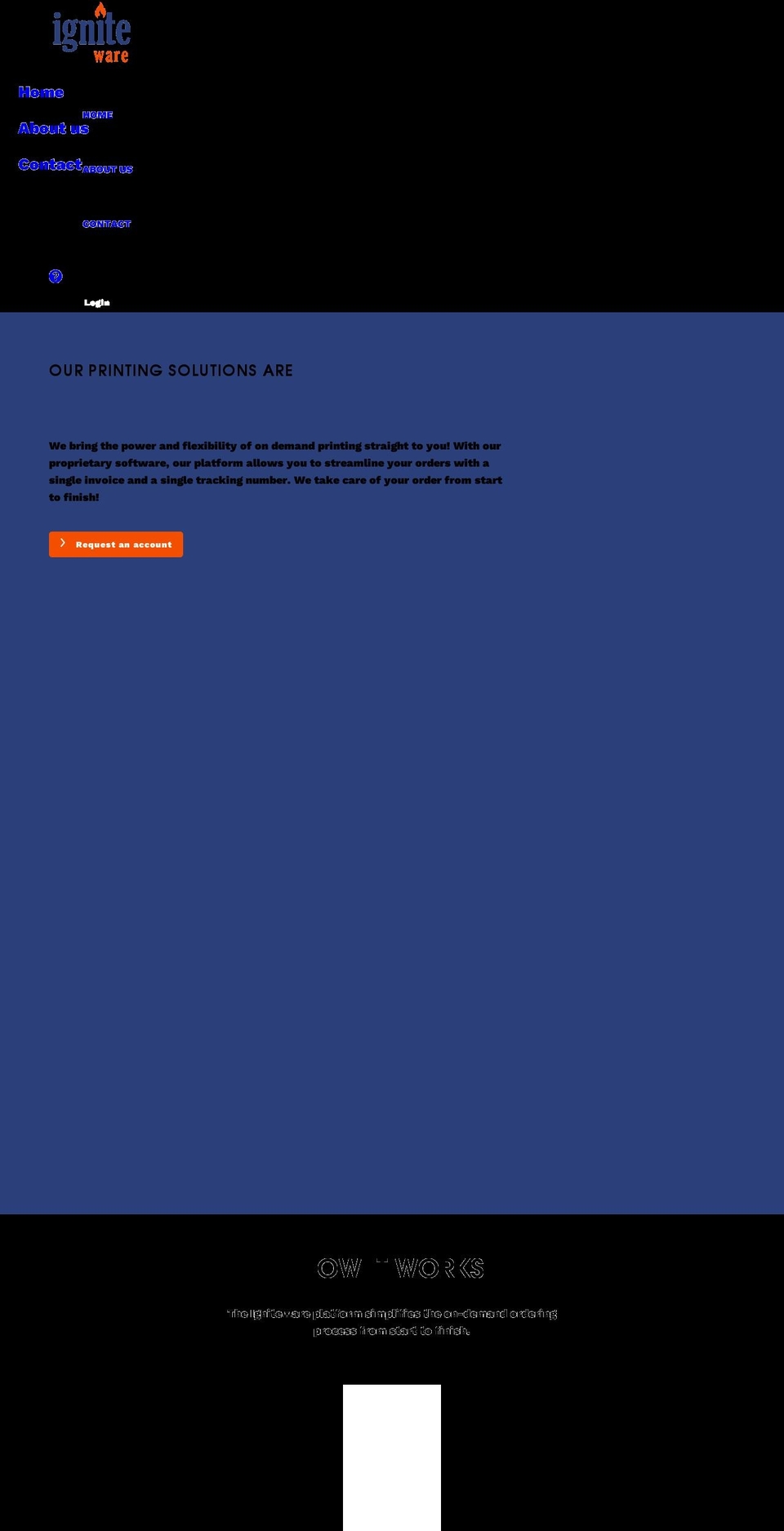 igniteware.com shopify website screenshot
