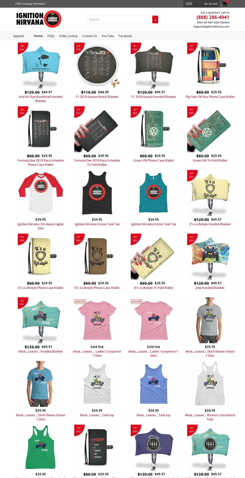 ignitionnirvana.com — Shopify storefront screenshot