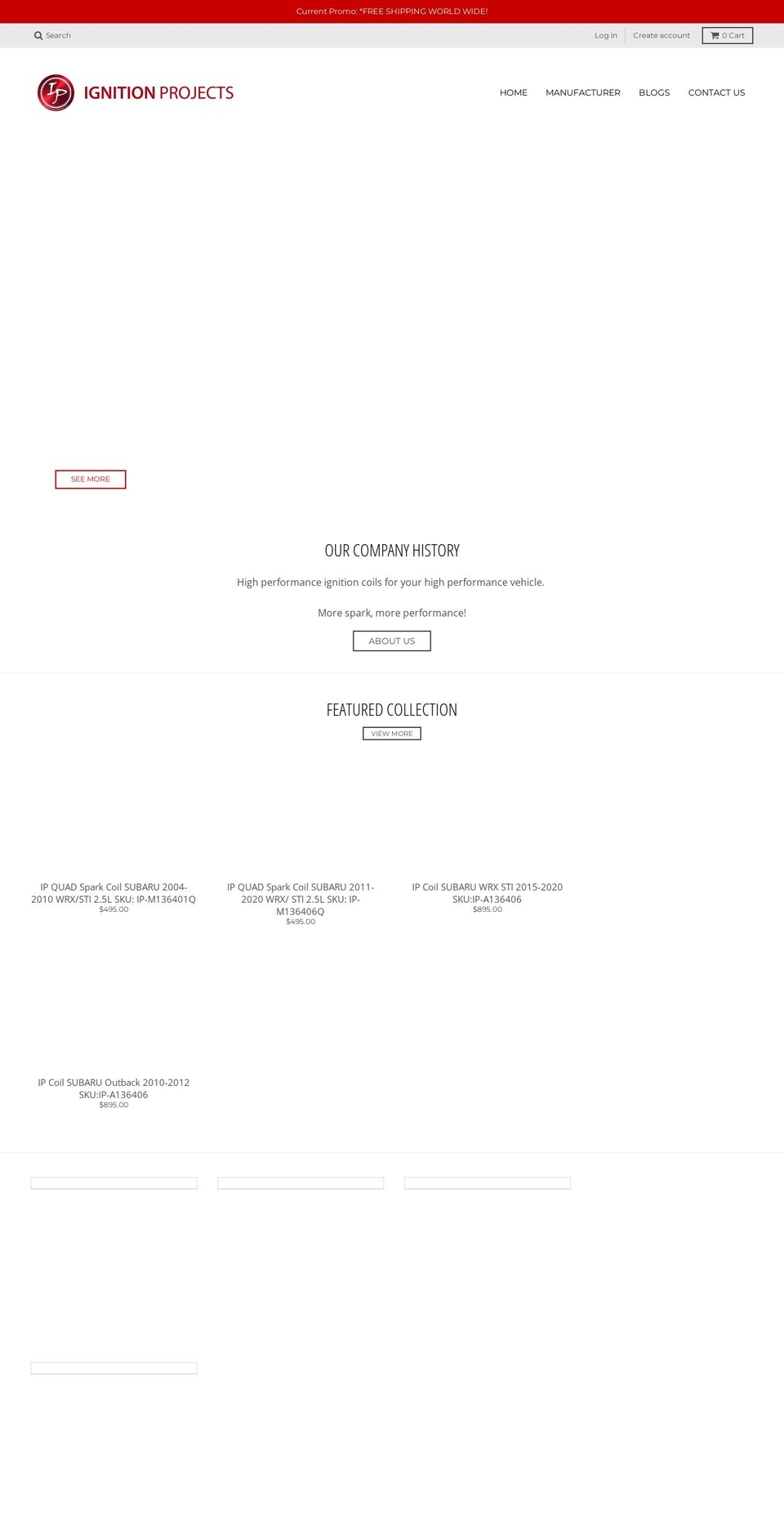 ignitionprojectsusa.com — Shopify storefront screenshot