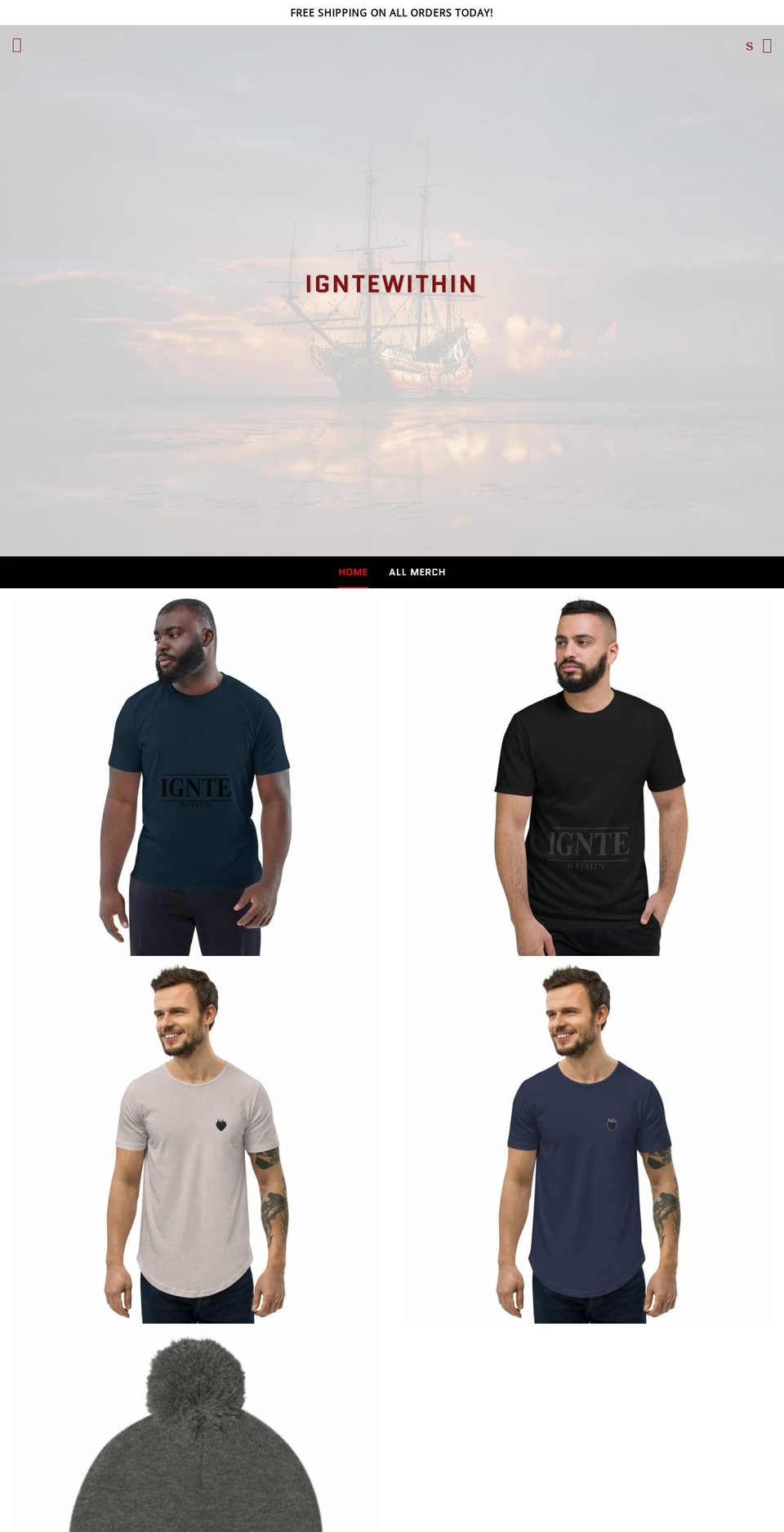 igntewithin.com shopify website screenshot
