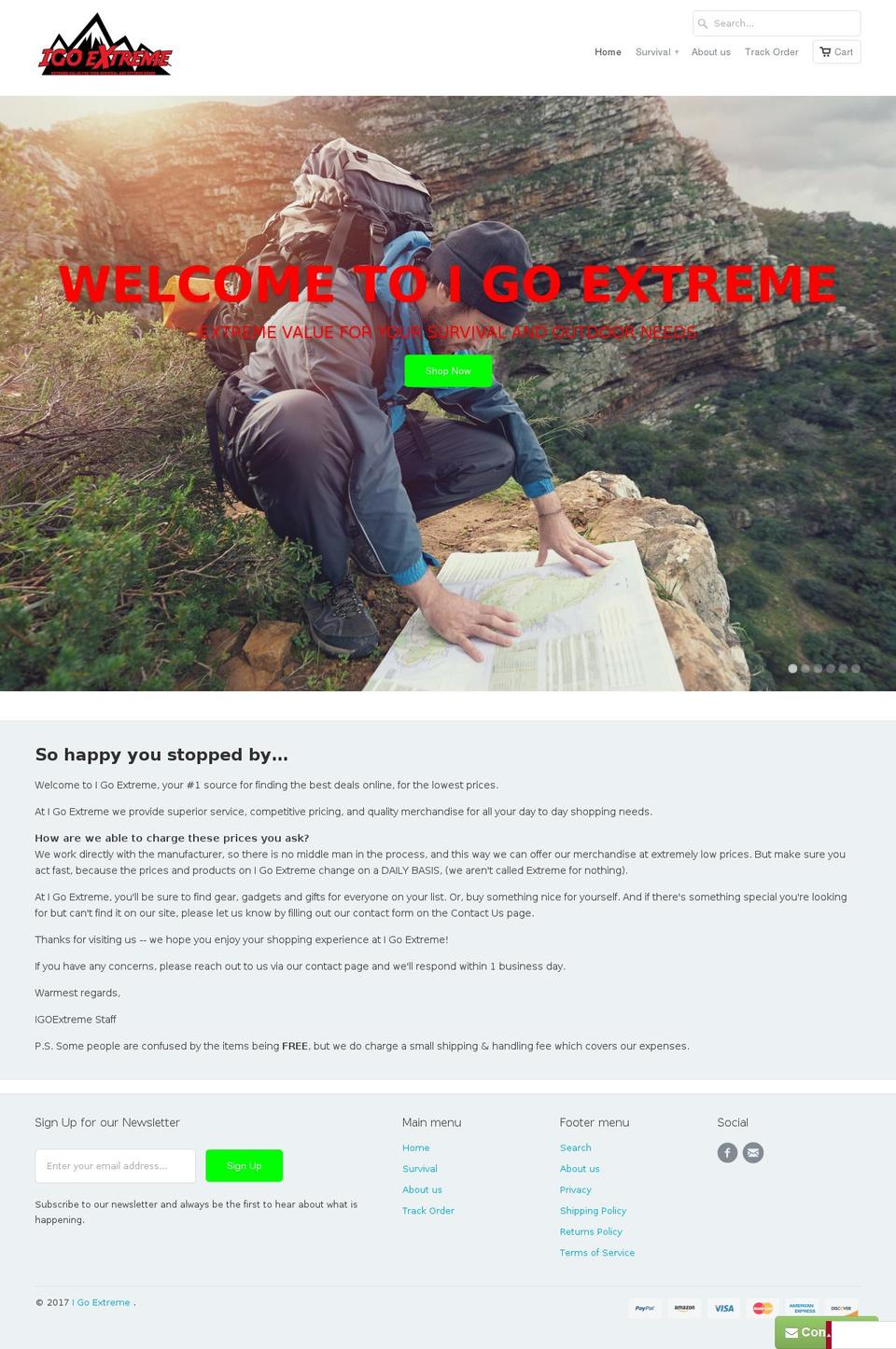 igoextreme.com shopify website screenshot