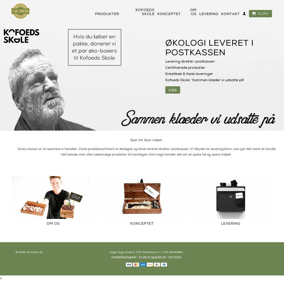 igogreen.dk shopify website screenshot