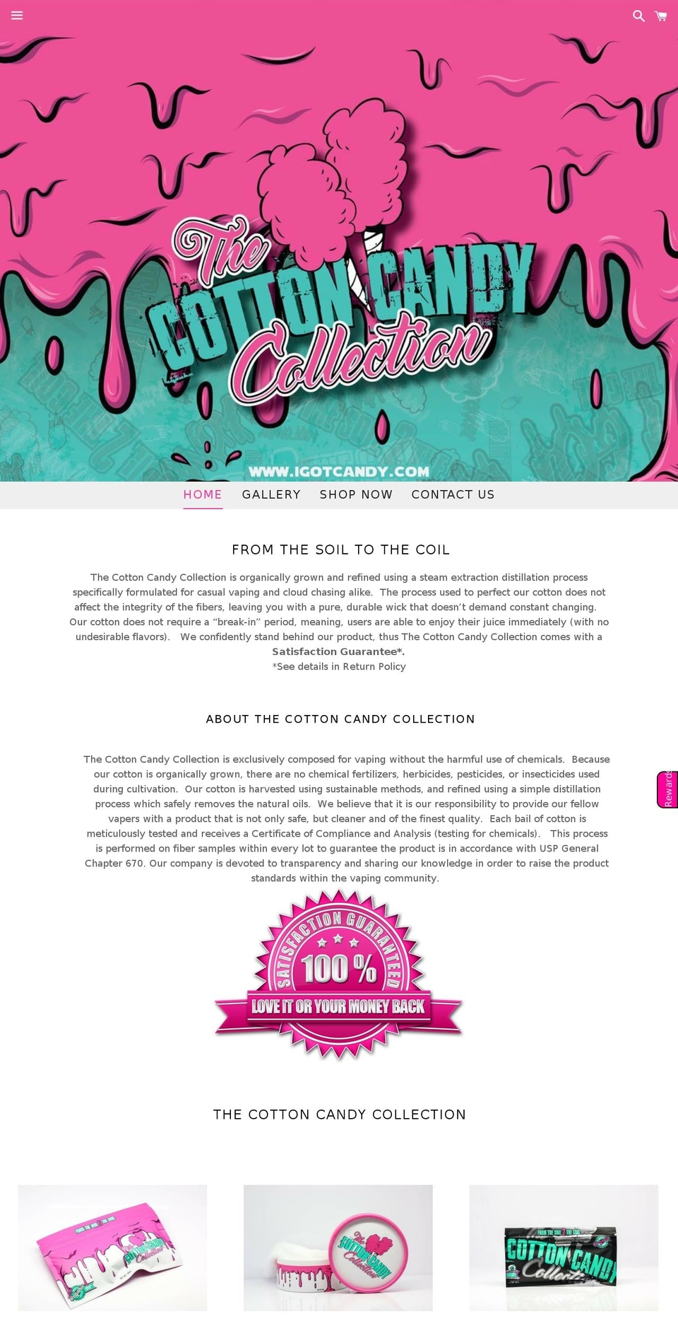 igotcandy.com — Shopify storefront screenshot