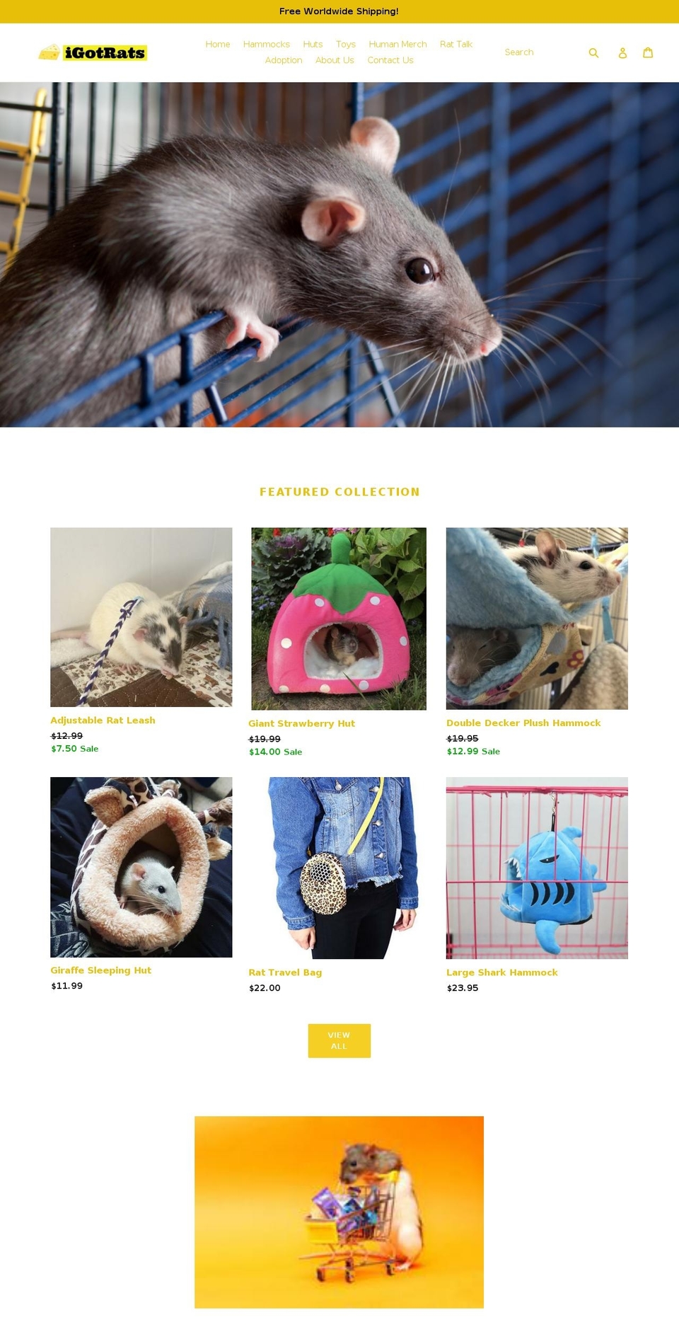 igotrats.com — Shopify storefront screenshot