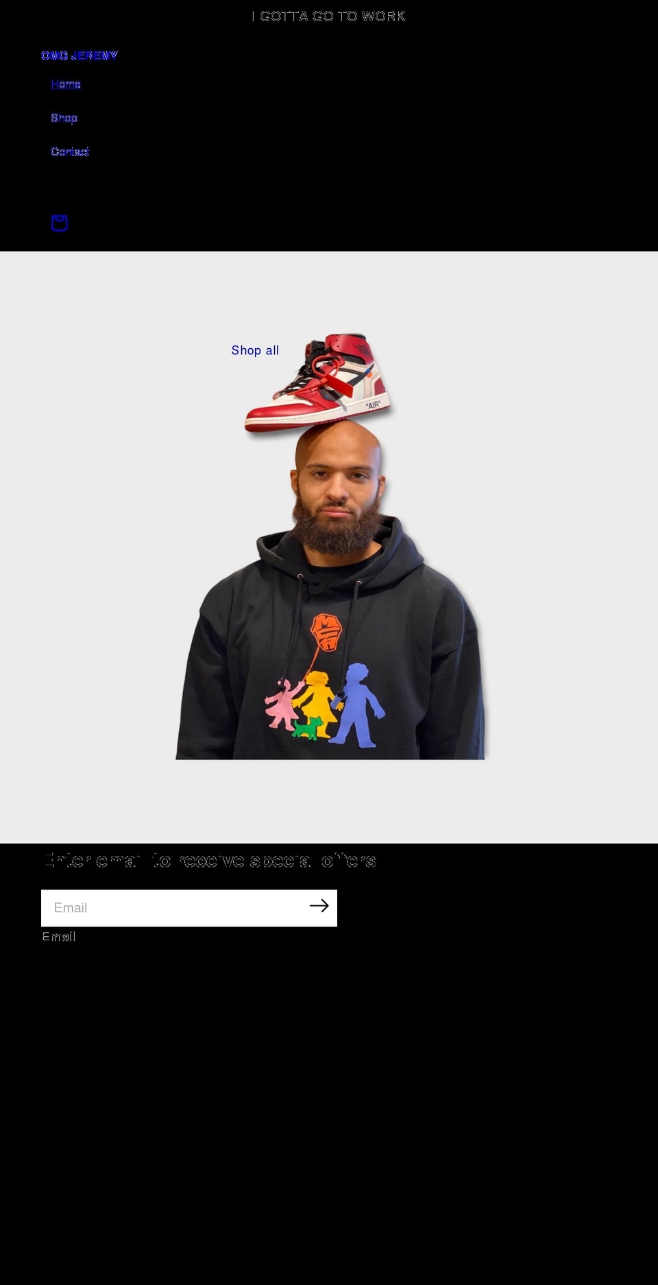 igottagotowork.com shopify website screenshot