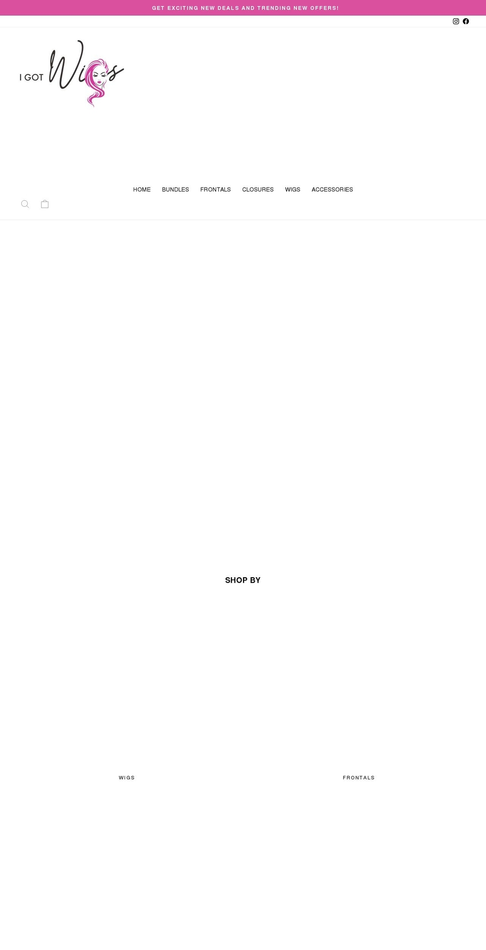 igotwigs.com shopify website screenshot