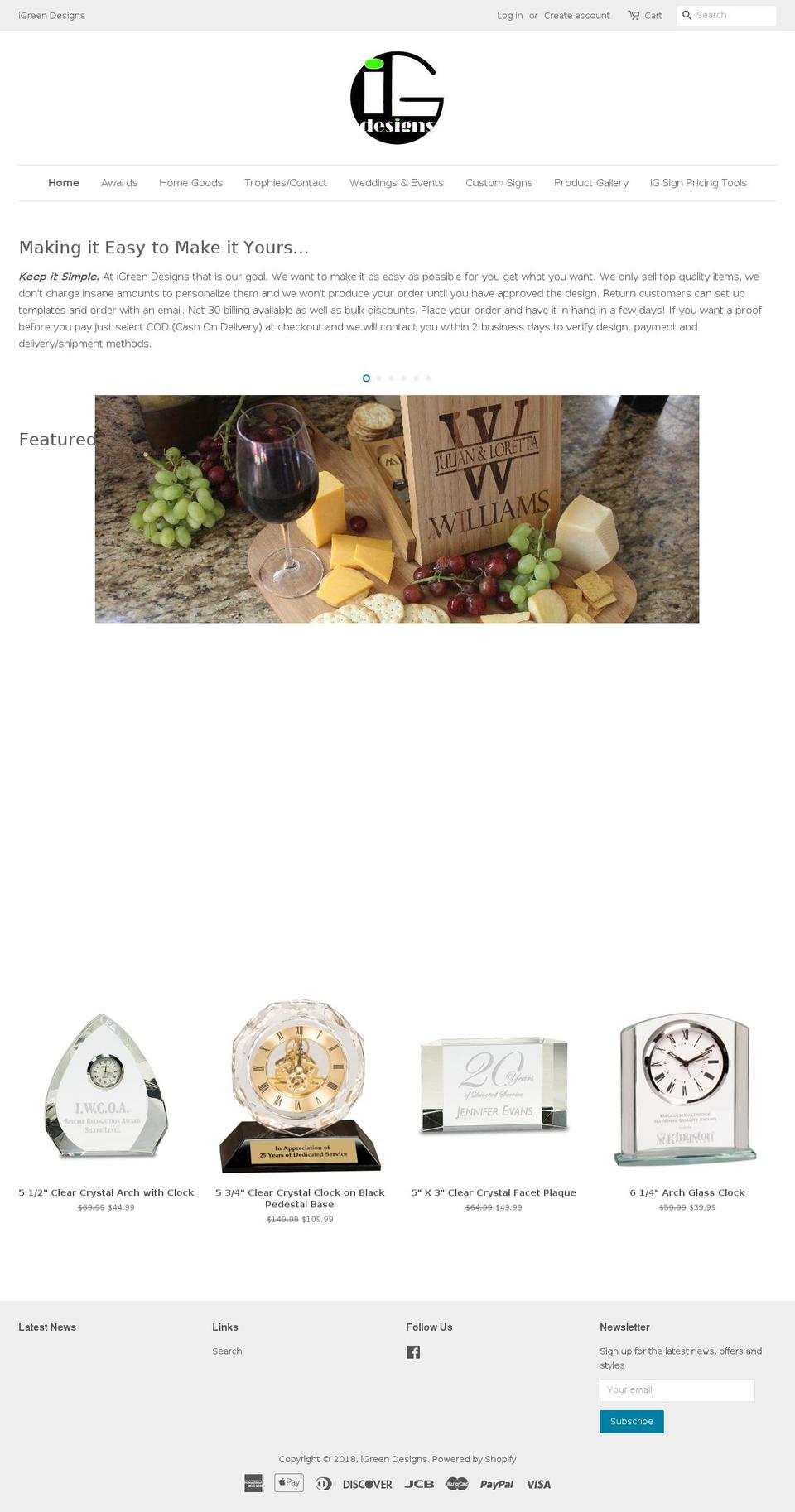 igreend.com shopify website screenshot