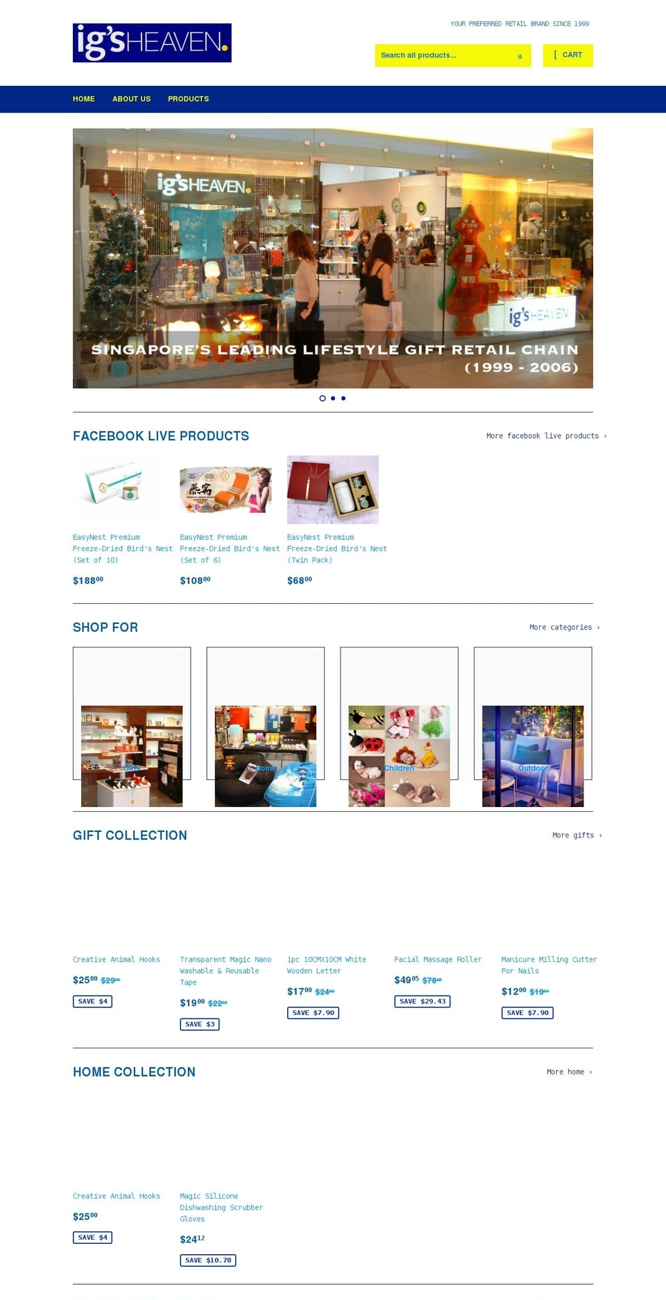 igsheaven.com shopify website screenshot