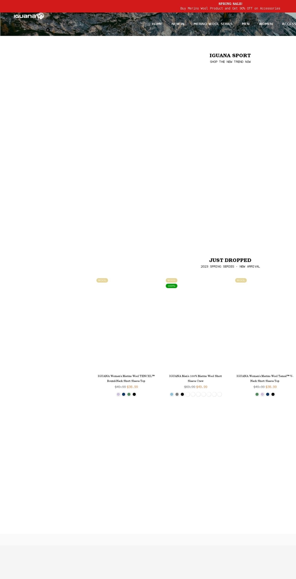 iguanasport.com shopify website screenshot